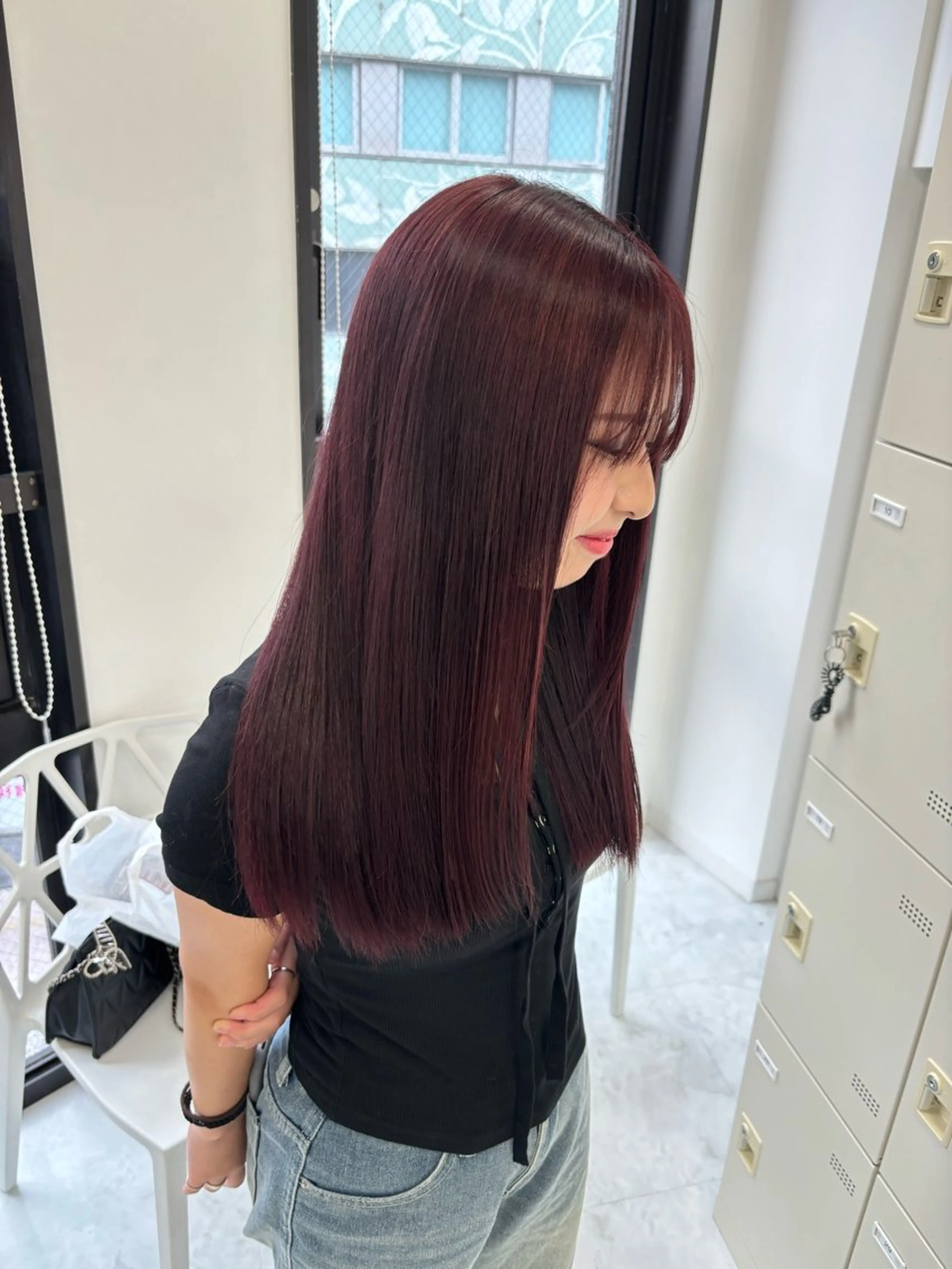 ロング カラー ヘアカラー トリートメント ヘッドスパ ヘアセット 🫧韓国風透明感 ヘア🫧towaのヘアスタイル