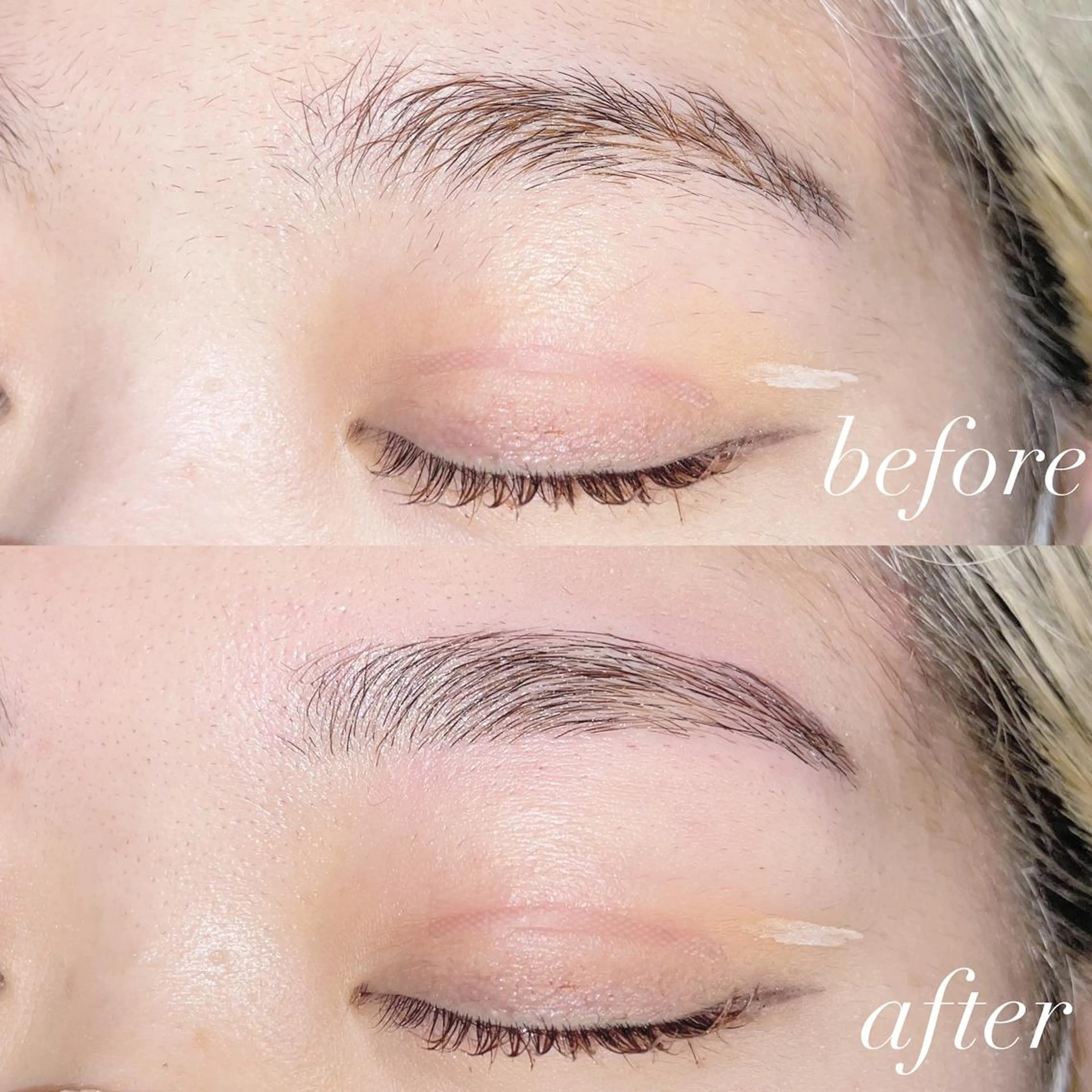 最先端アイブロウパーマ🦋ハリウッドブロウリフト× アイブロウwax脱毛🦋の写真