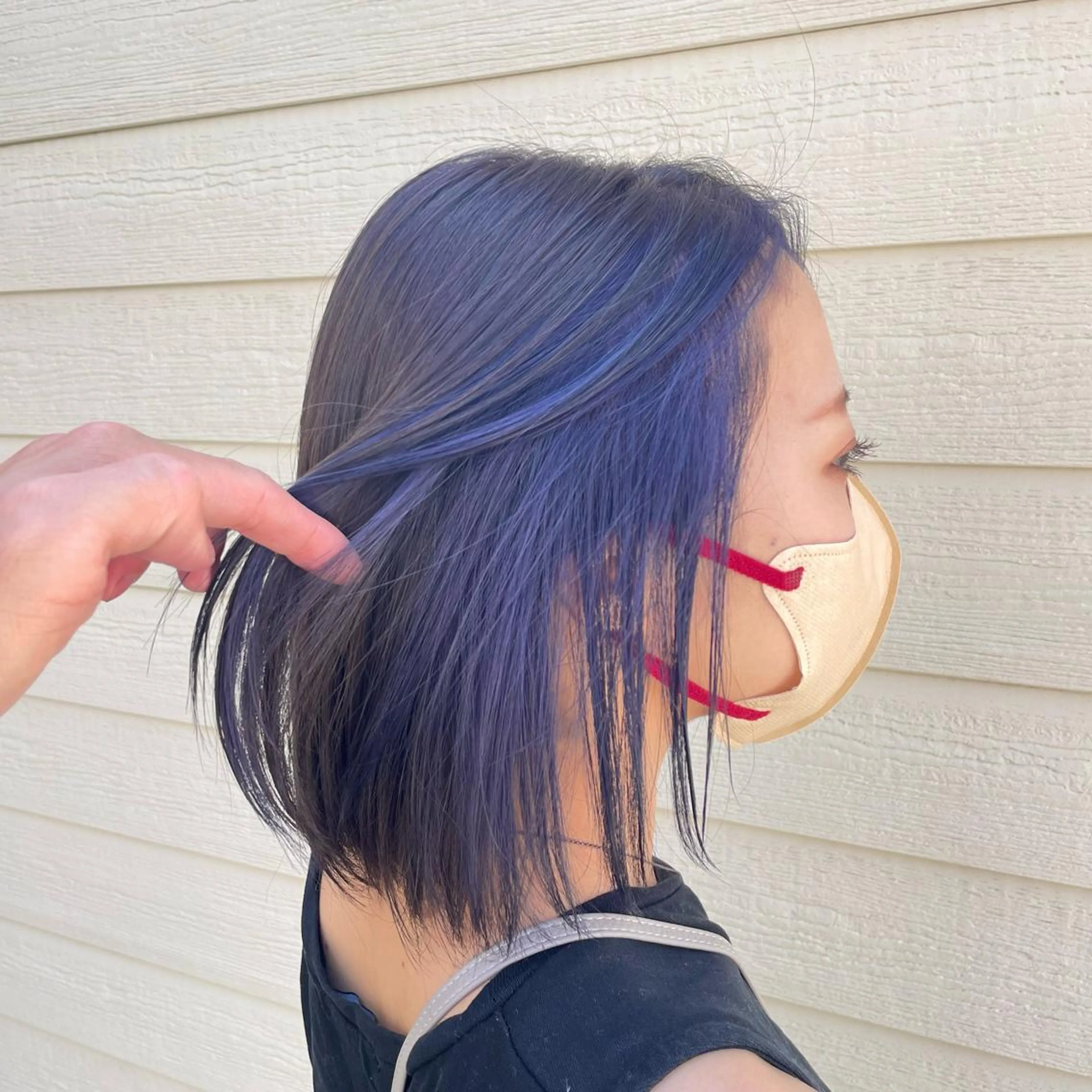 ミディアム カラー ブルーカラー シルバー ヘアカラー トリートメント RUBEUS【ルベウス】所属・✨艶々カラー🎨 杉本賢人のヘアスタイル