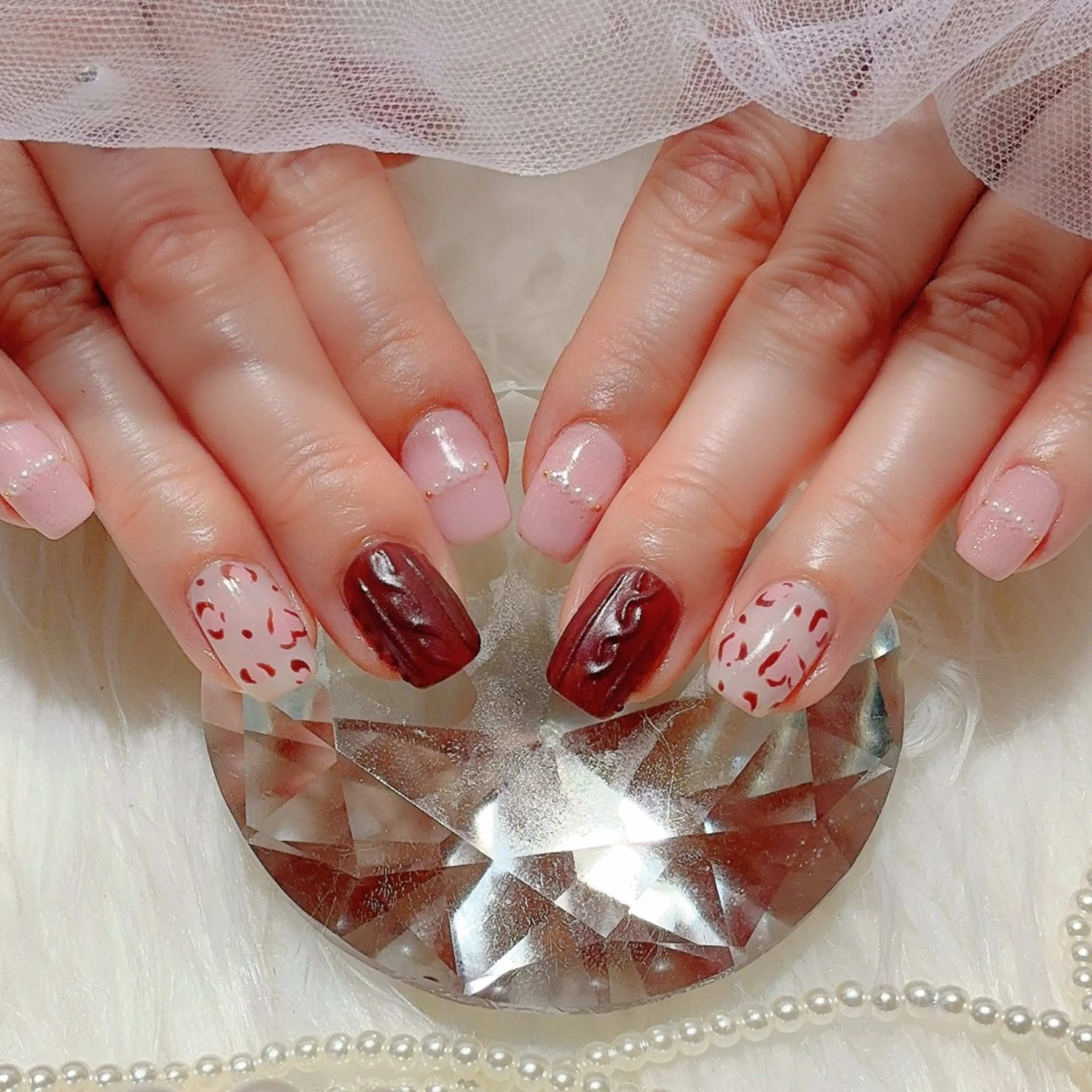 ネイル フットネイル ジェルネイル マグネットネイル 持ち込み パラジェル Nail×Lani 深爪矯正対応◎のネイルデザイン