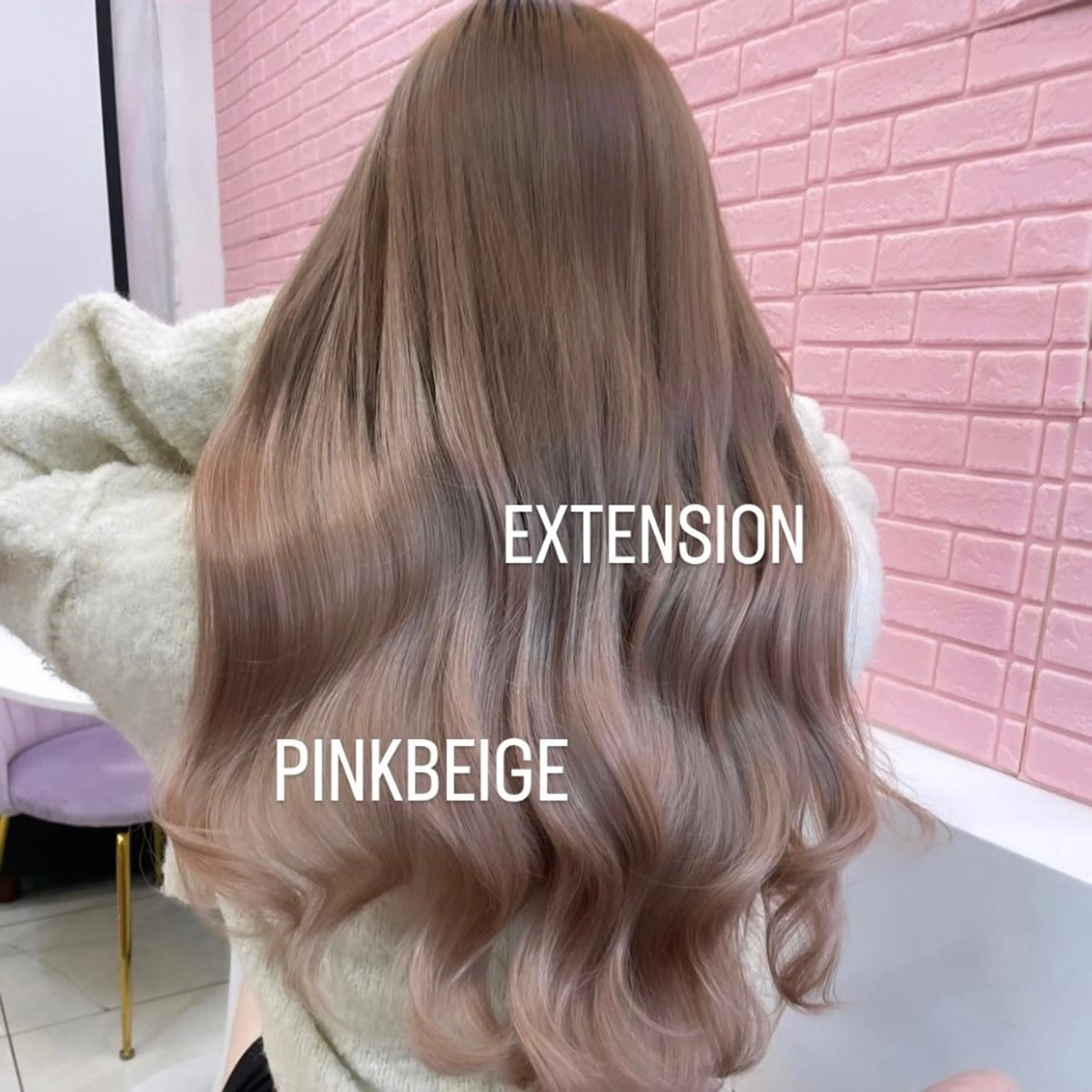 ロング エクステ エクステ🩵ブリーチ 韓国ヘア🩵KAEのヘアスタイル