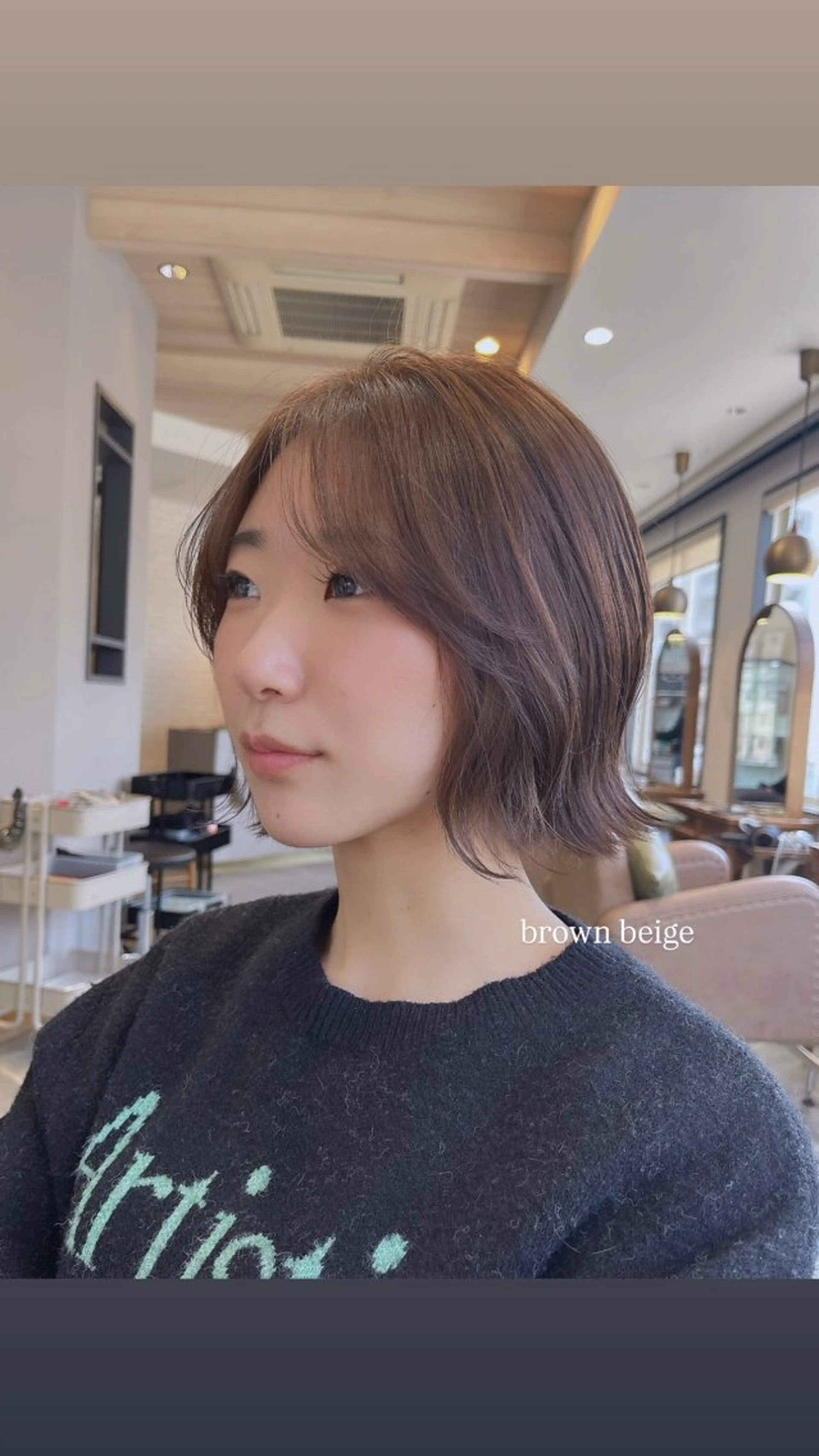 ショート カット ヘアカラー トリートメント 緒方 つばさのヘアスタイル