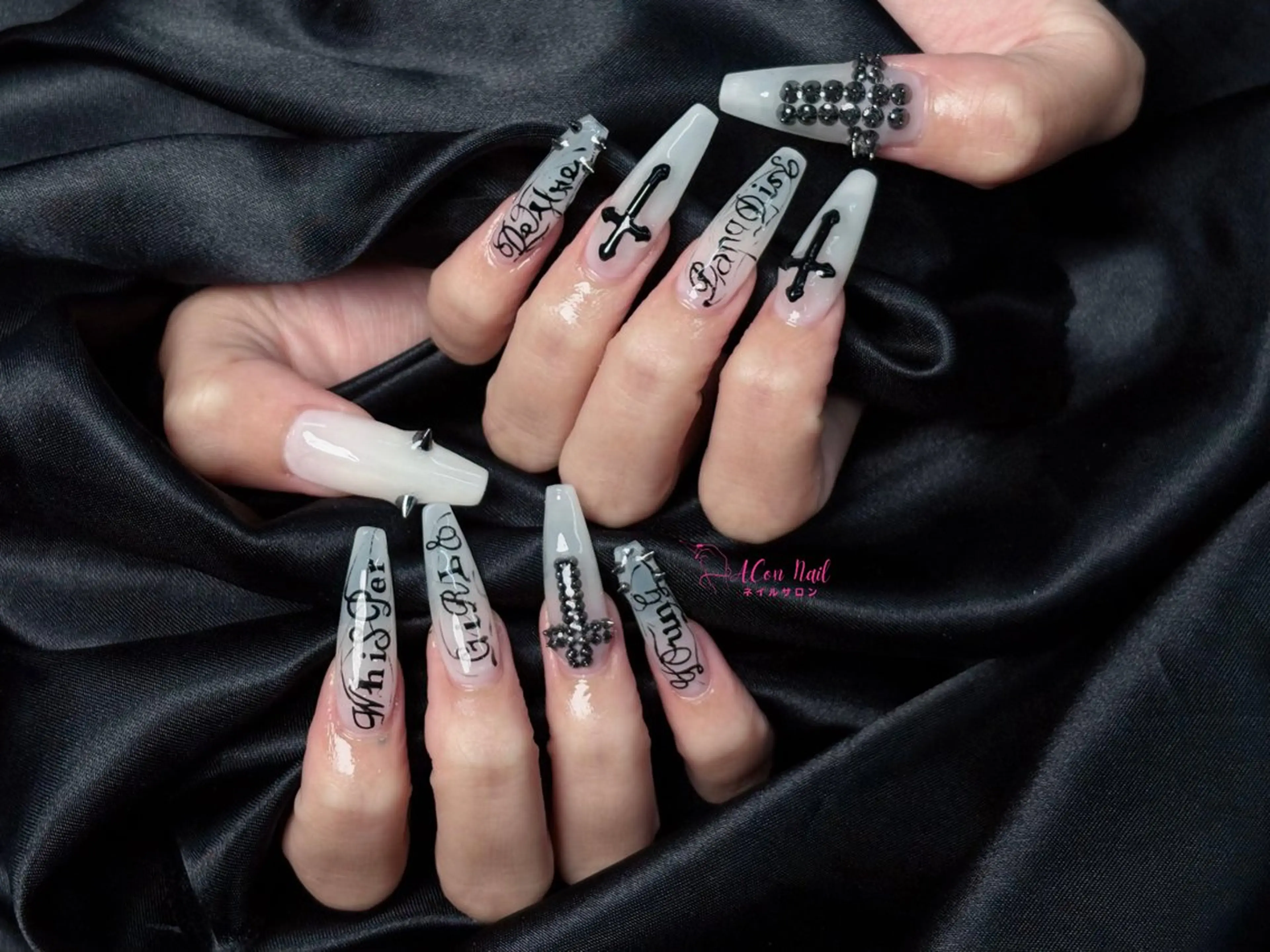 ネイル 桜ネイル 長さ出し フラワーネイル フレンチネイル ジェルネイル ハンドネイル AConNailSalon所属・ACon NailSalonのネイルデザイン