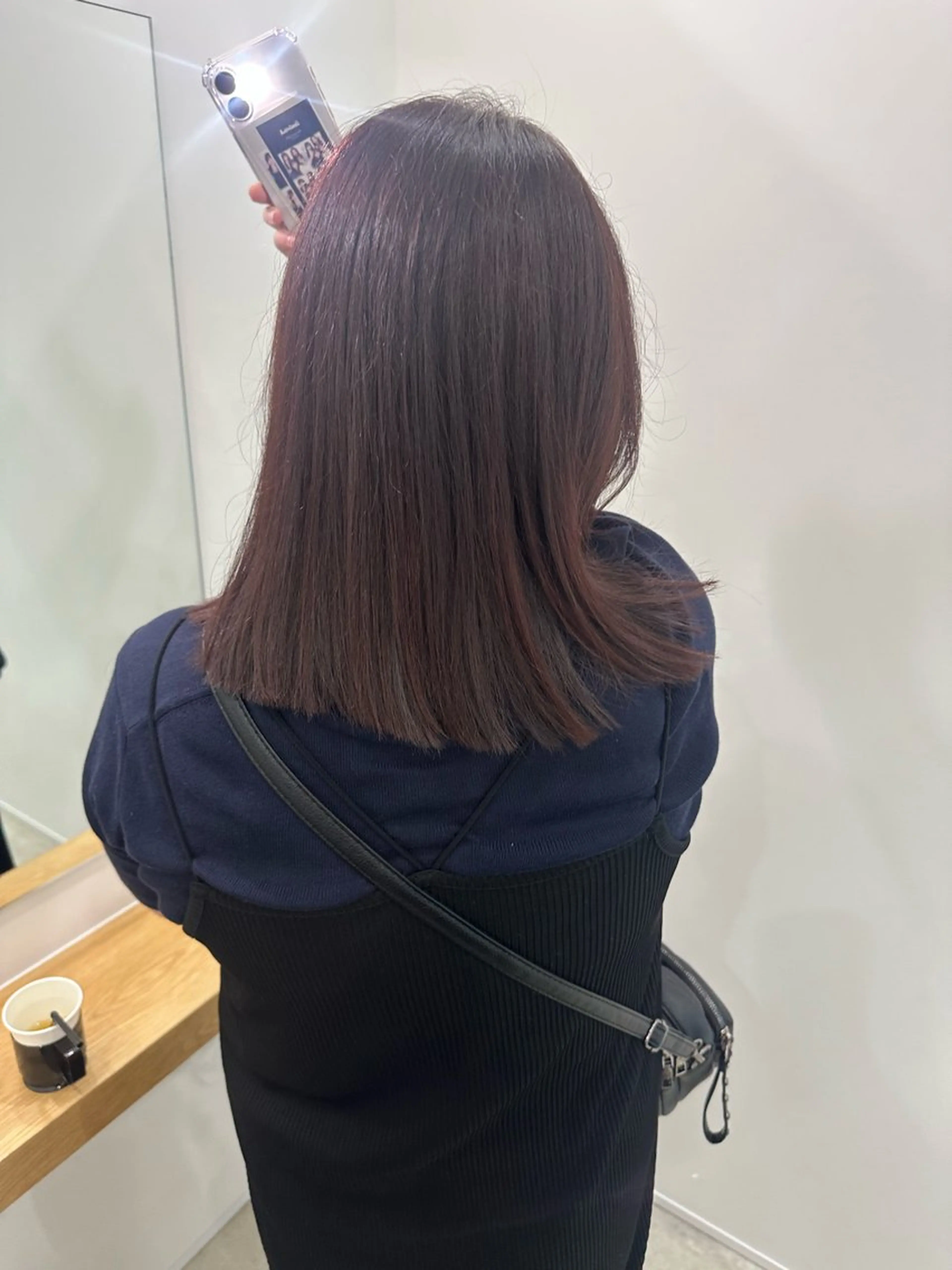 ミディアム カラー カット ヘアカラー トリートメント ヘアセット/艶カラー 💐nao.のヘアスタイル