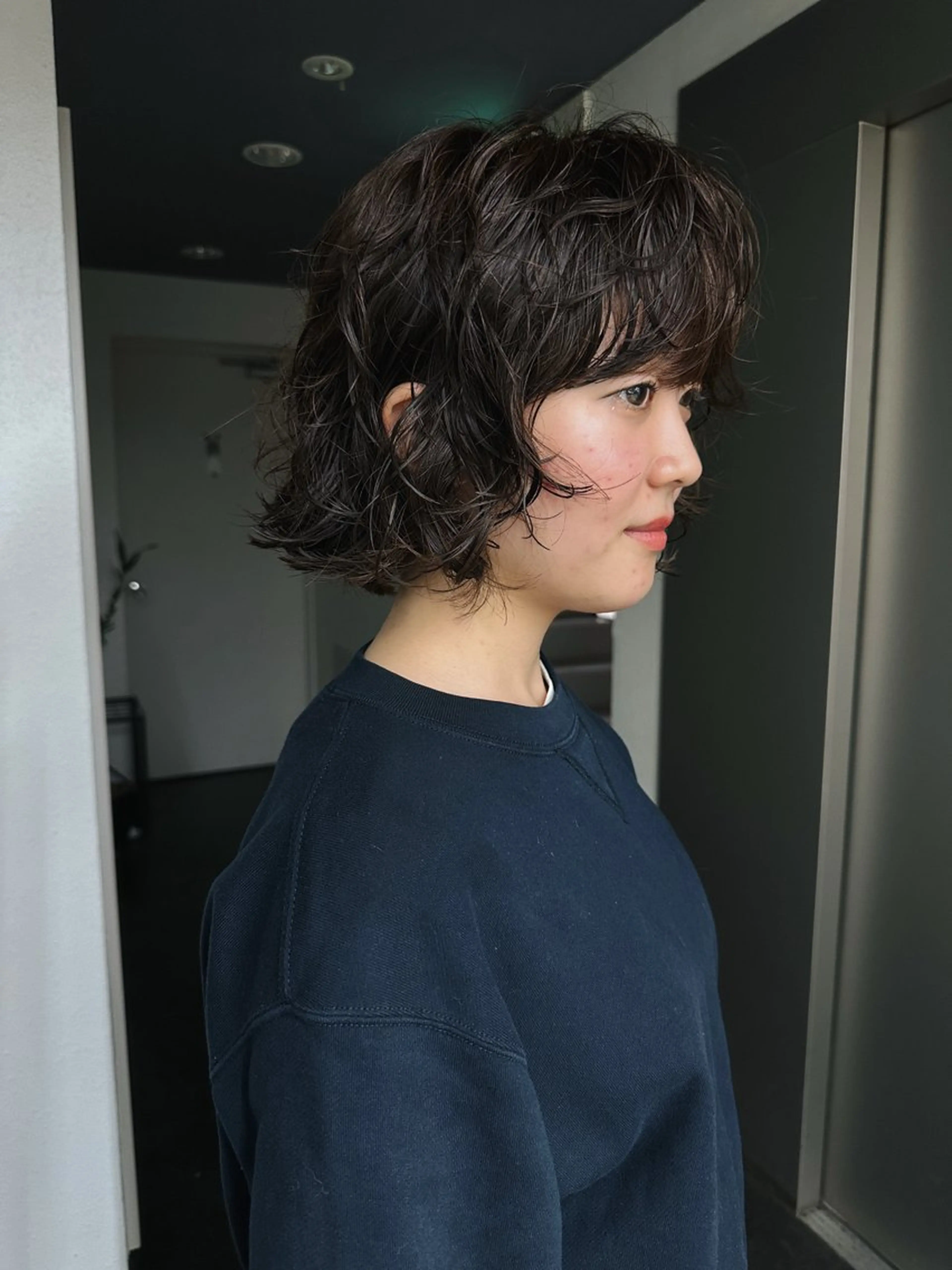 ショート カラー パーマ カット ヘアカラー パーマ ボブ/レイヤー/ケア パーマ/リュウタのヘアスタイル