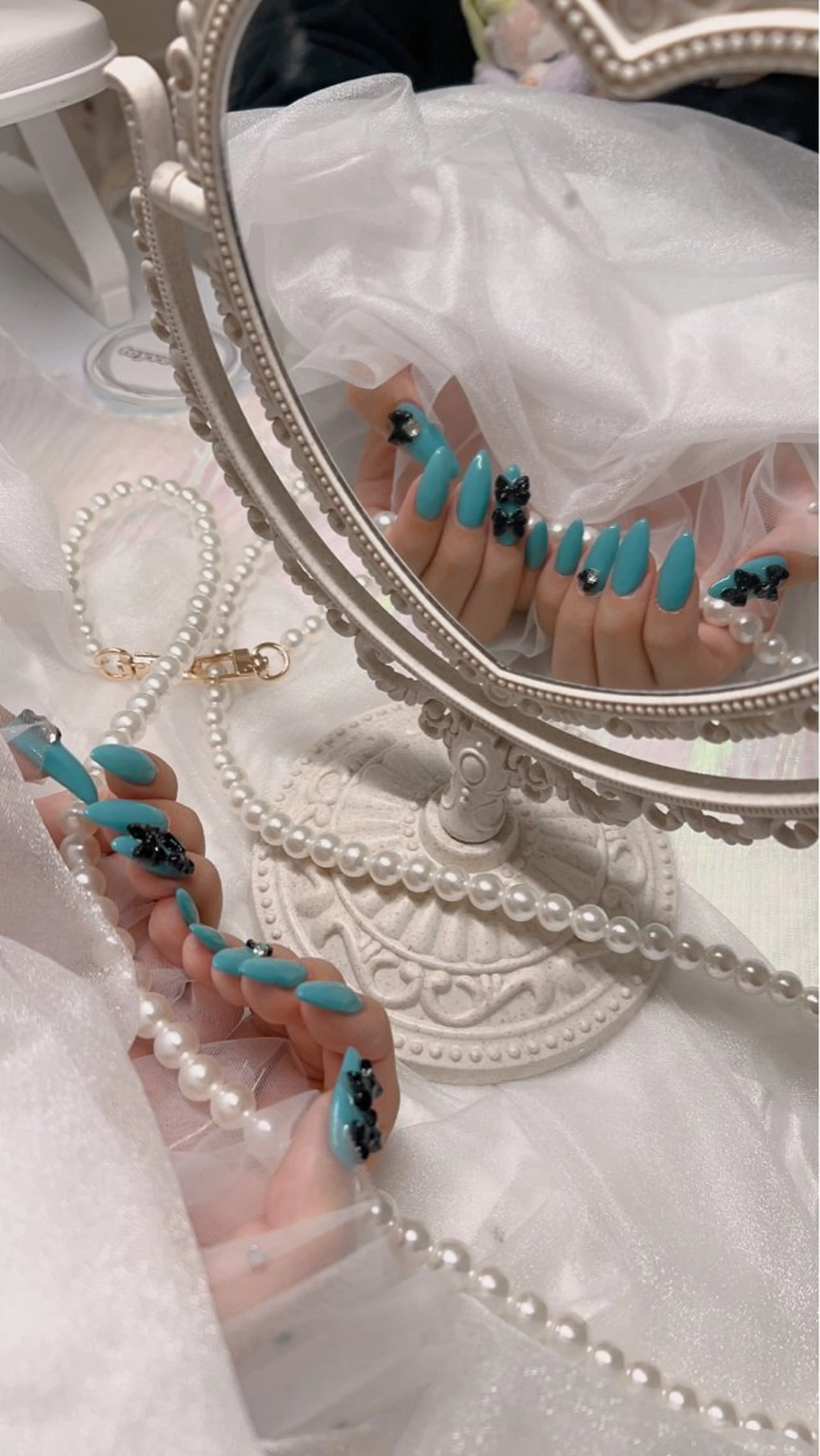 ネイル ブルー ハンドネイル kairi Toyvenailのネイルデザイン