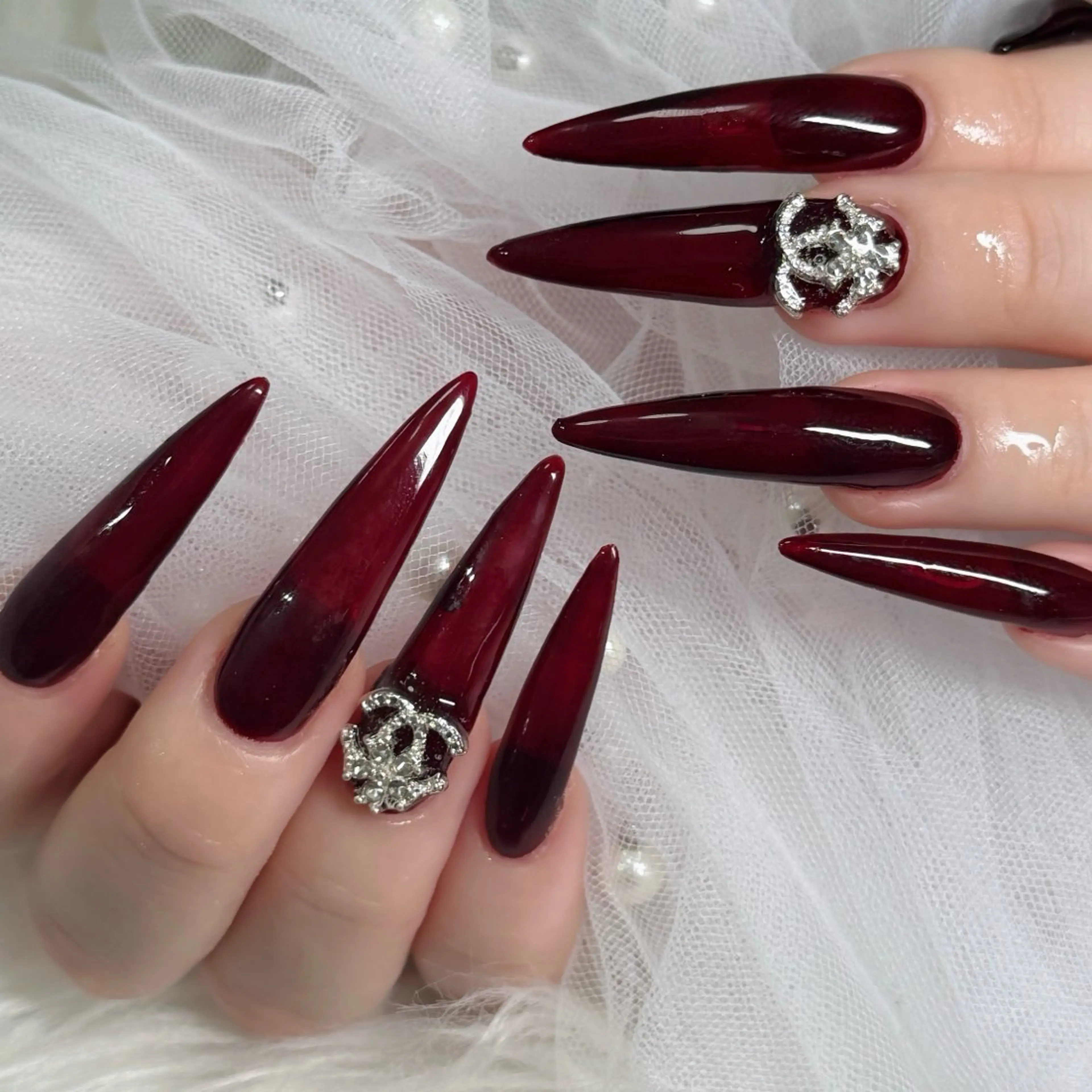 ネイル フットネイル フレンチネイル グラデーション 韓国ネイル ロングネイル ハンドネイル Hani Nail Salonのネイルデザイン