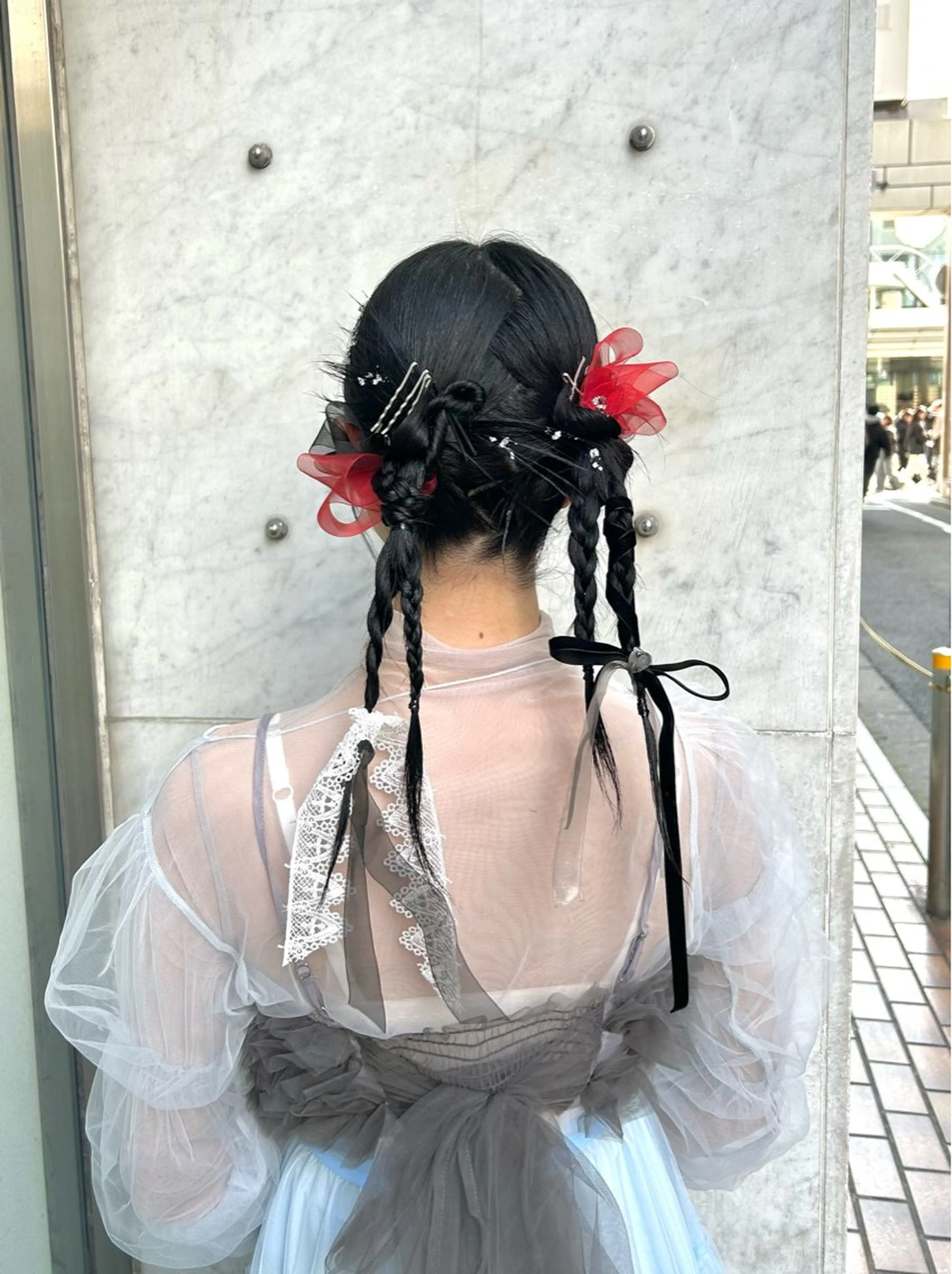 セミロング ヘアセット Mila Hazukiのヘアスタイル