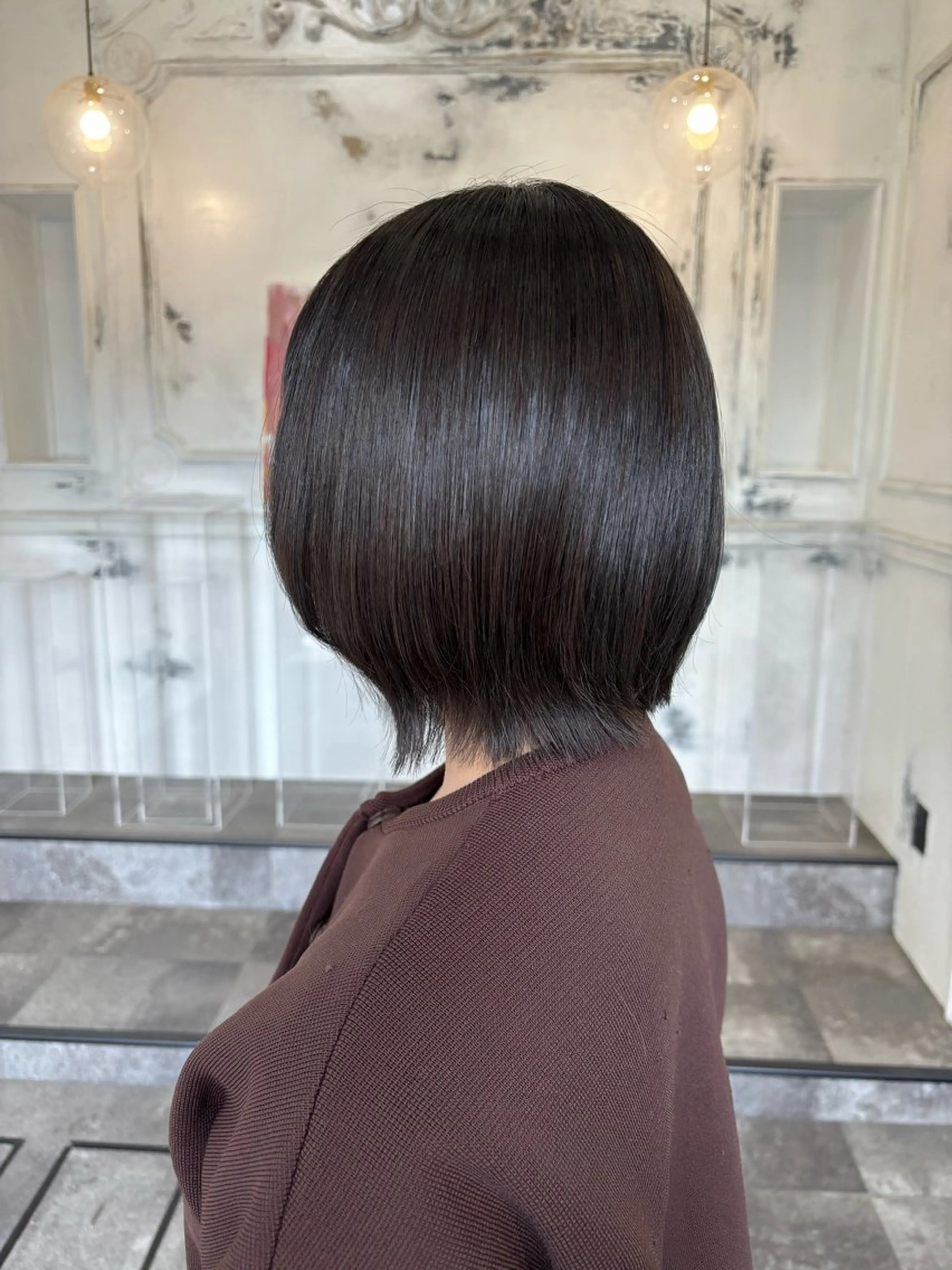 ミディアム ミディアムレイヤー レイヤーカット カット comeghead 琴音のヘアスタイル