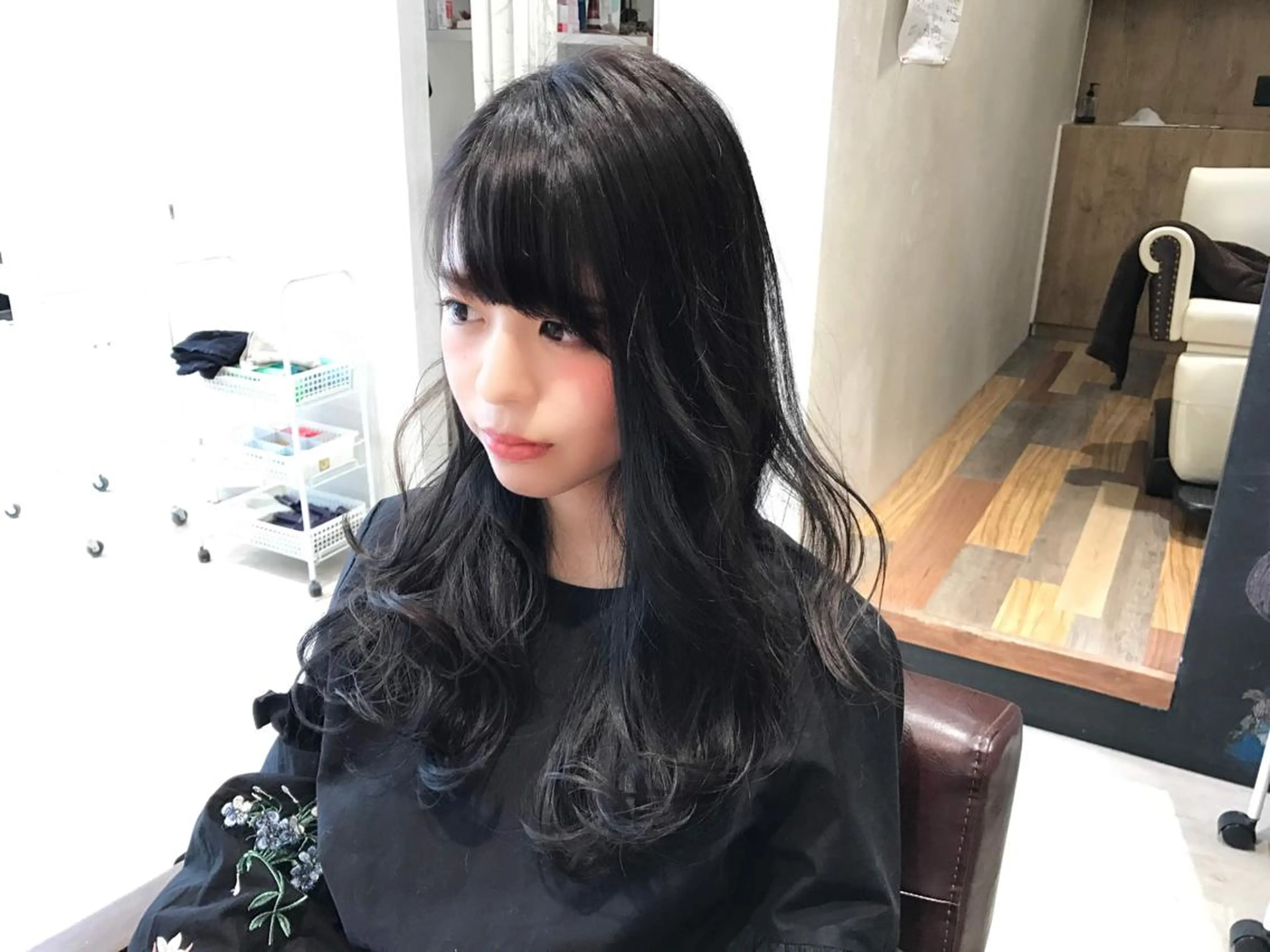 セミロング カラー メンズ指名多数!! SiLO 田島のヘアスタイル
