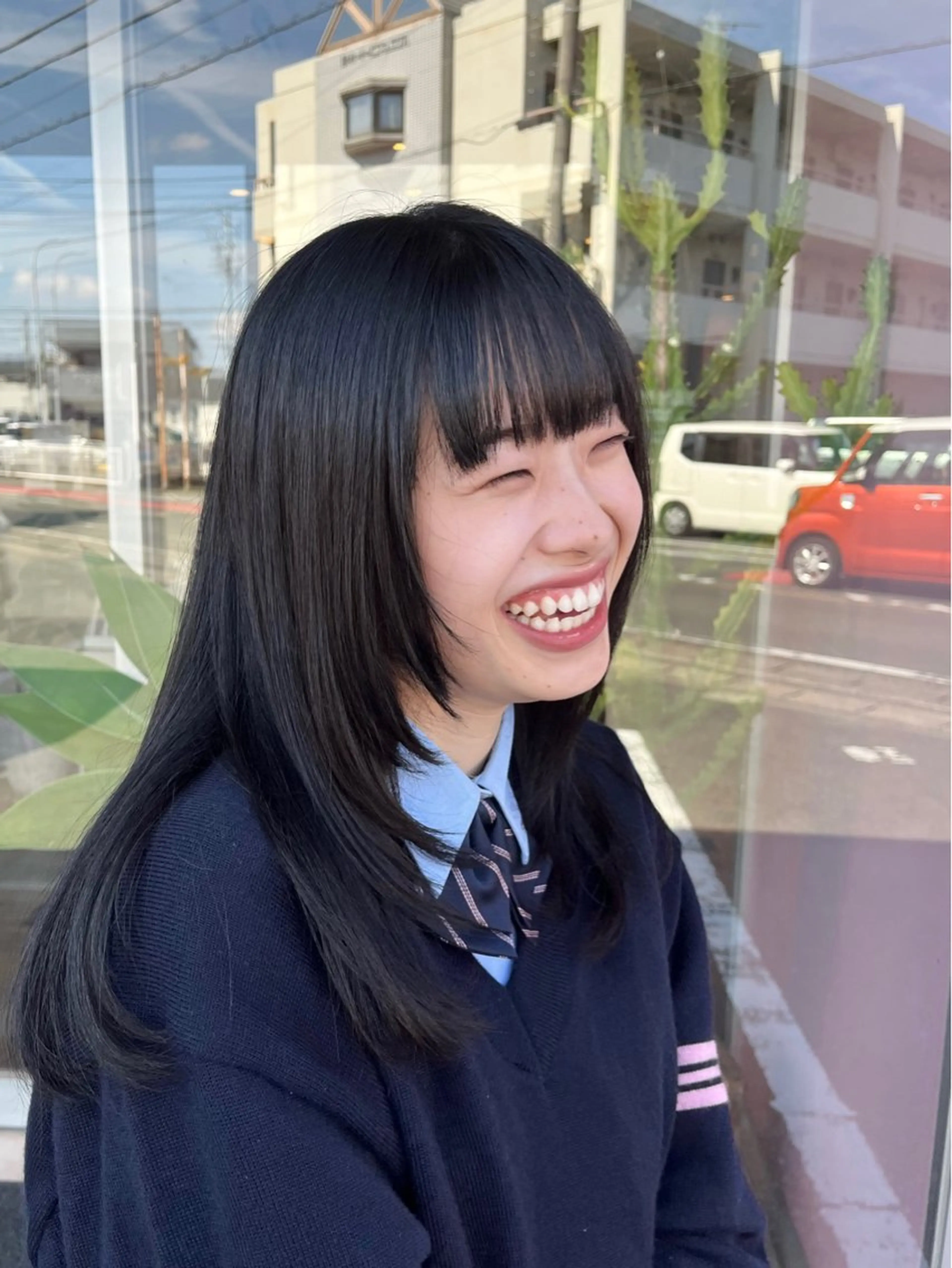 セミロング レイヤーカット フルールドソレイユ所属・♡ナナコ♡ レイヤー/艶髪のヘアスタイル