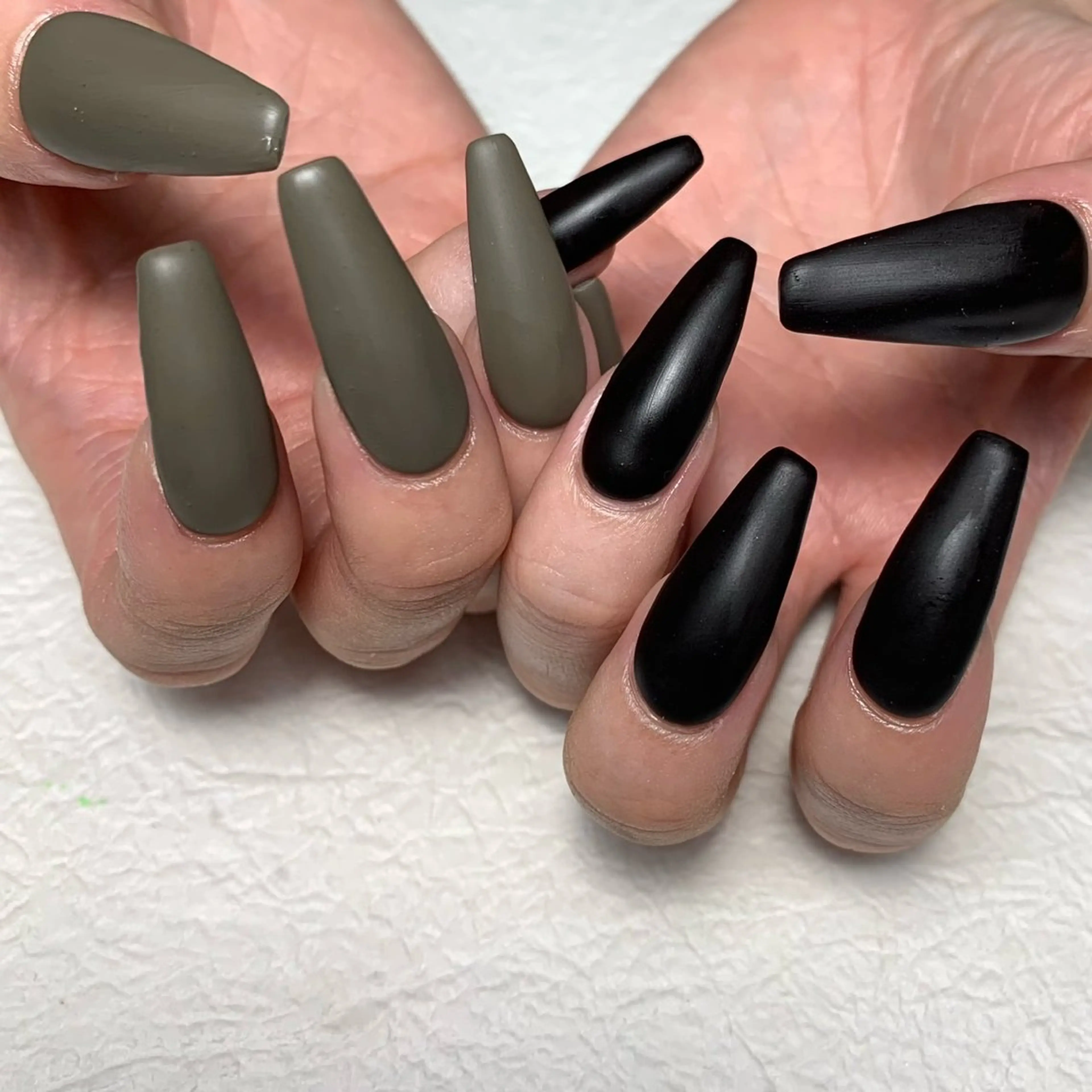 ネイル 長さ出し ロングネイル ワンカラーネイル m. akiのネイルデザイン