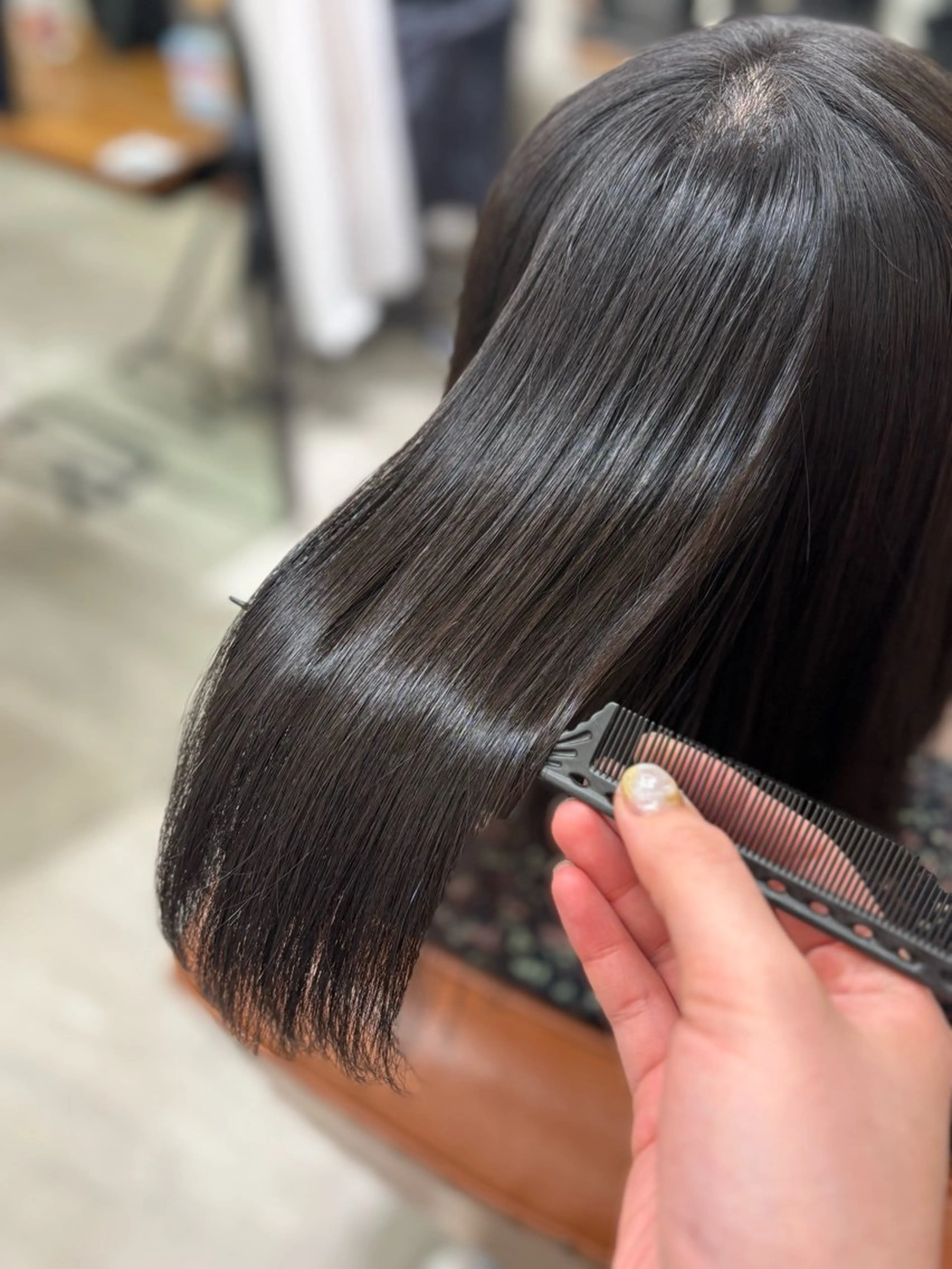 セミロング 縮毛矯正 𝐚𝐲𝐚𝐧𝐞 /美髪/縮毛矯正のヘアスタイル