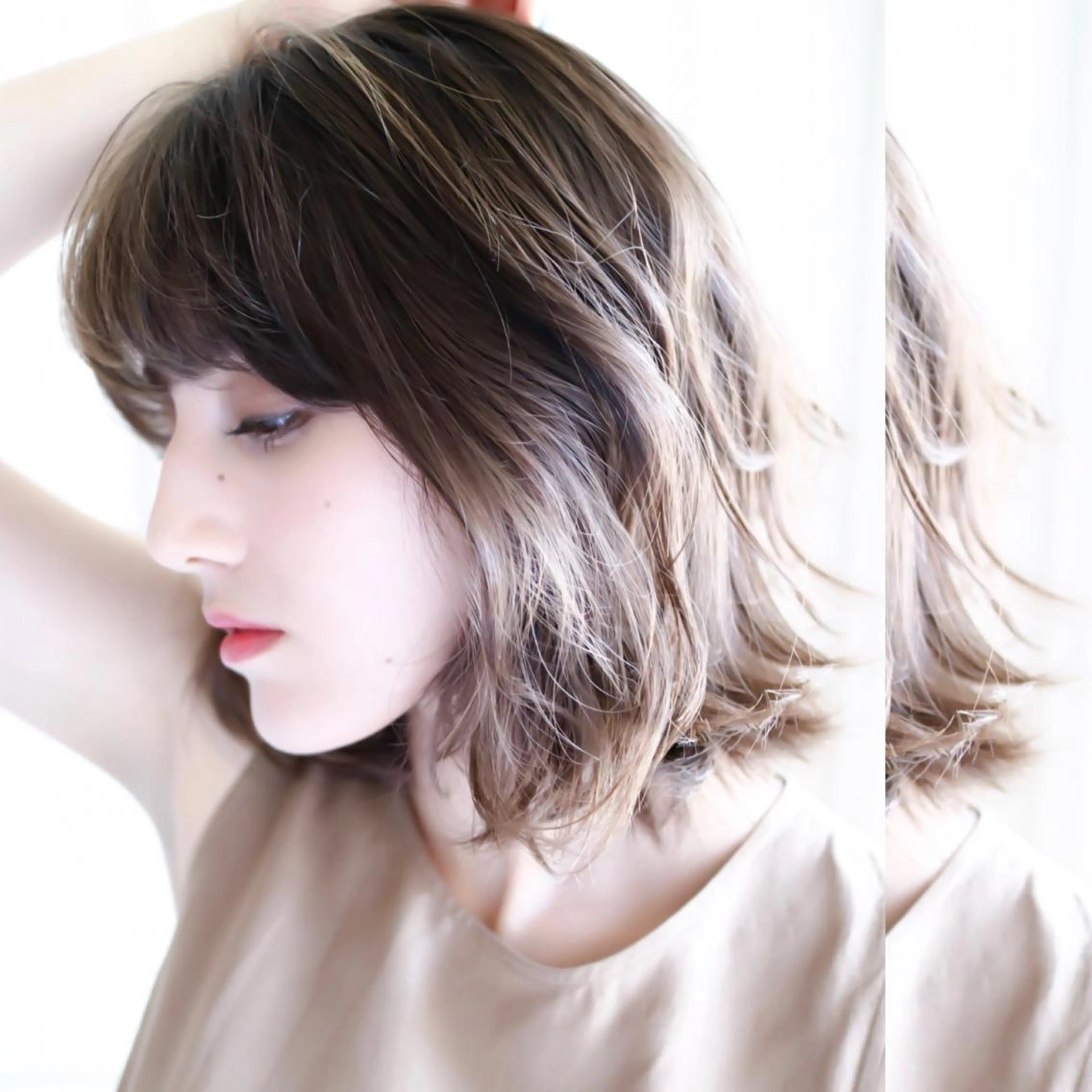 ショート カラー ヘアアレンジ JYUNESU表参道所属・似合わせhair🔸 アサダ　タカコ🔸のヘアスタイル