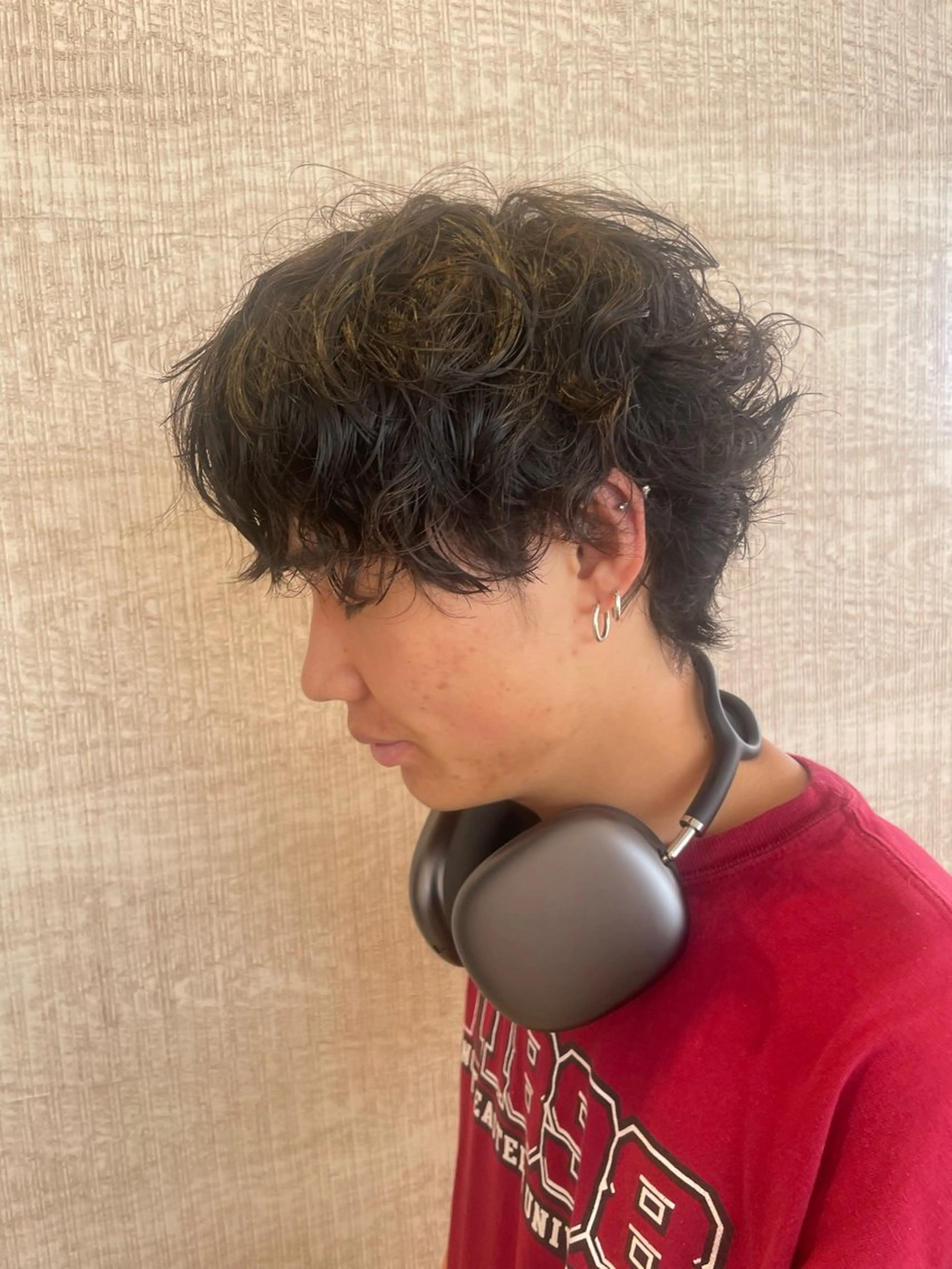 ショート パーマ 渡辺 恵理佳のヘアスタイル