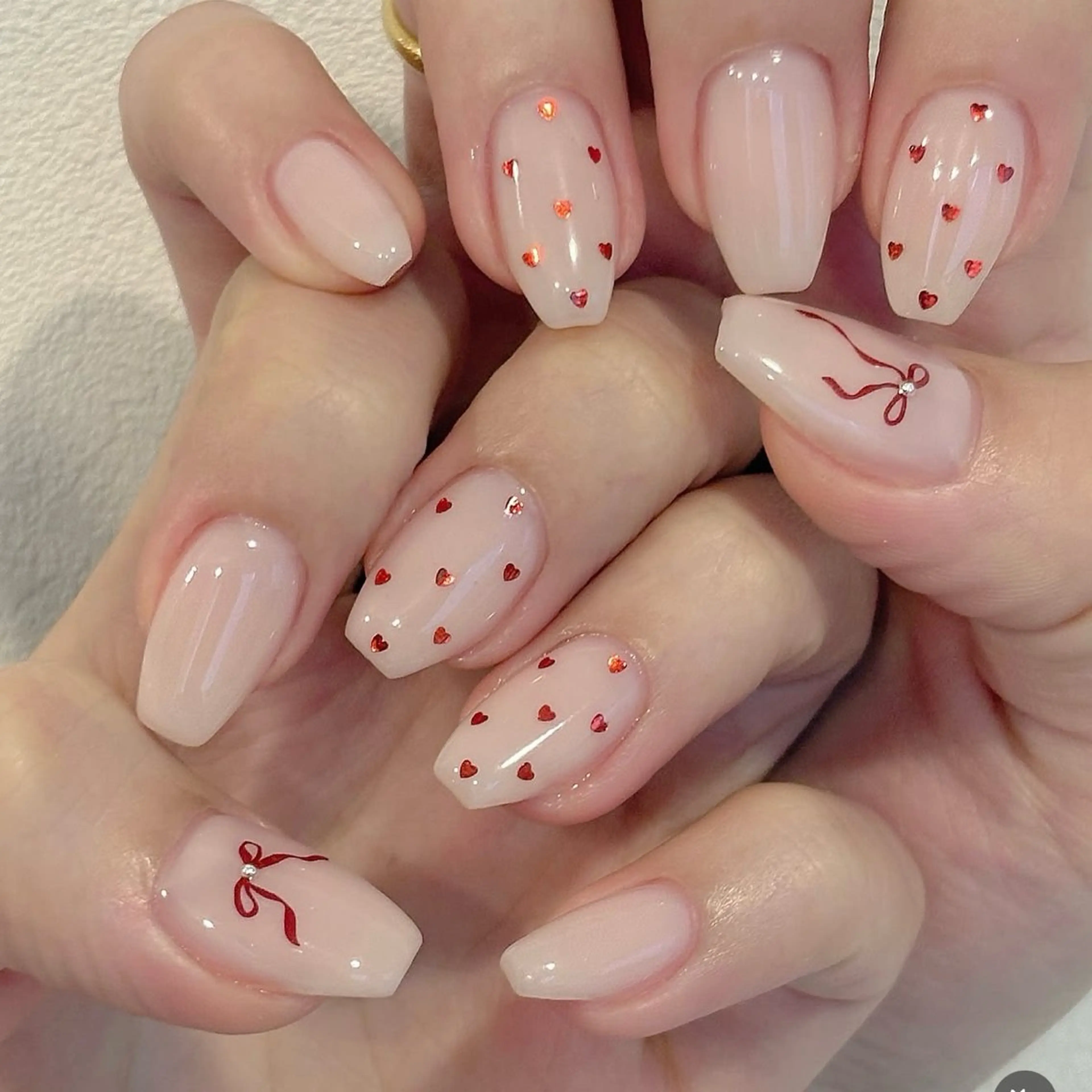 ネイル アートネイル チークネイル 韓国ネイル シンプルネイル ワンホンネイル ハンドネイル Lala Nailsのネイルデザイン