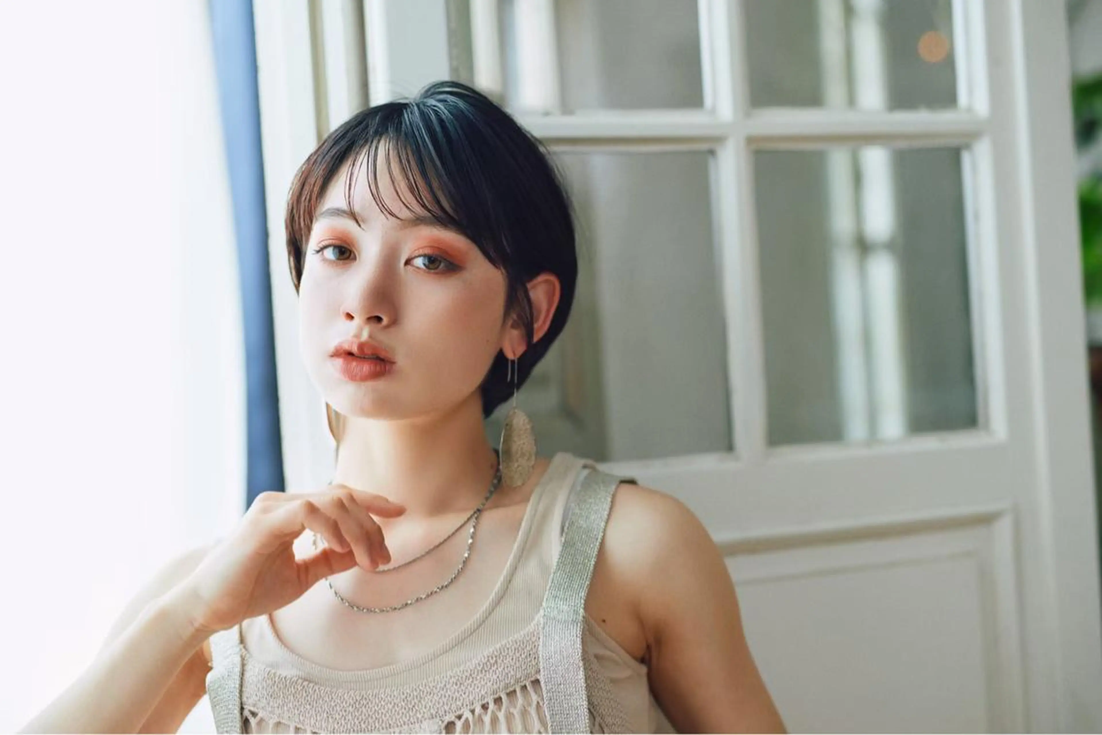 ミディアム 縮毛矯正/髪質改善/ 斉藤春のヘアスタイル