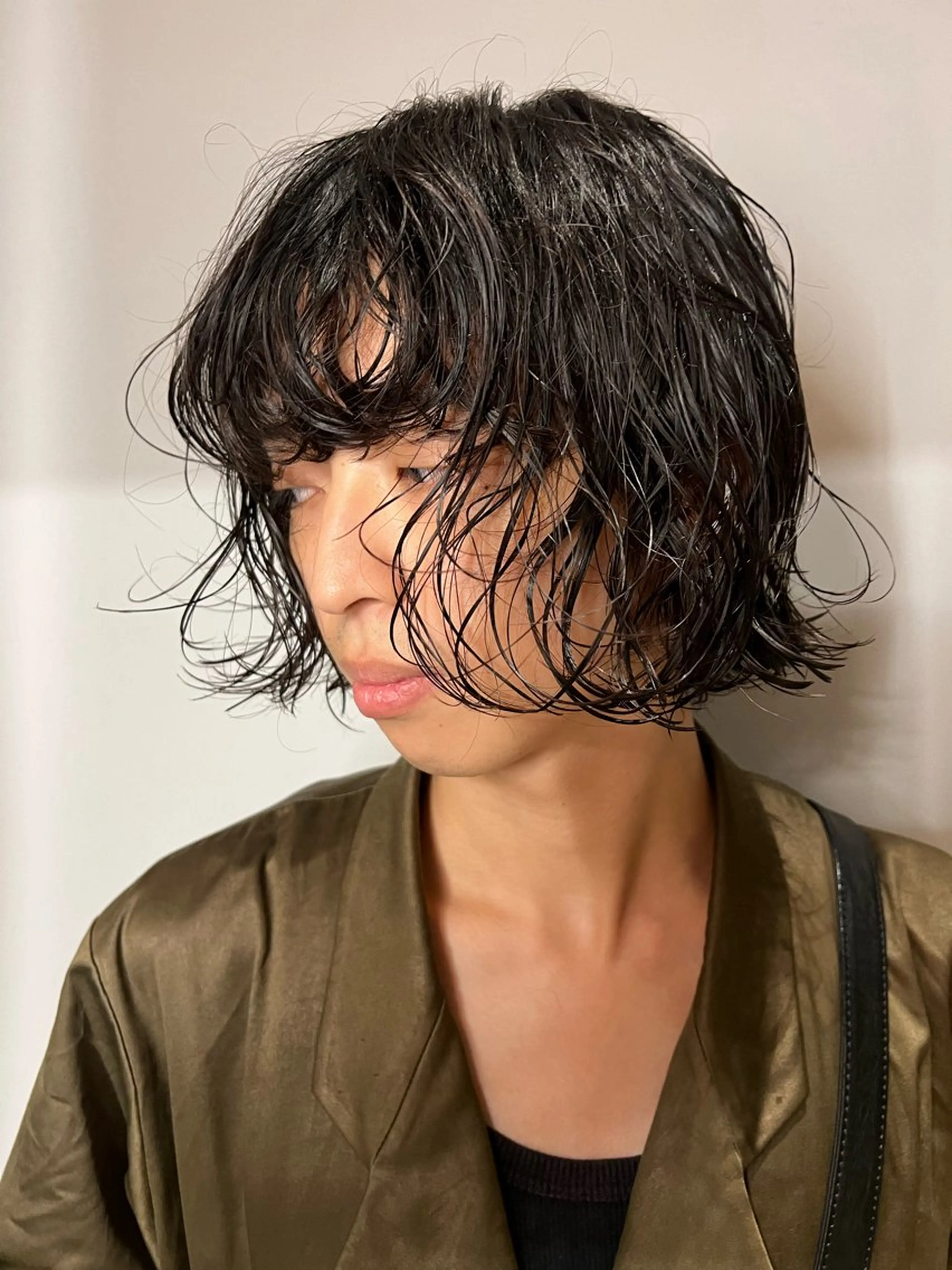 ミディアム パーマ メンズ ミディアムパーマ メンズパーマ 似合わせカット 渋谷/原宿/メンズ/ コヤマトモヤのヘアスタイル