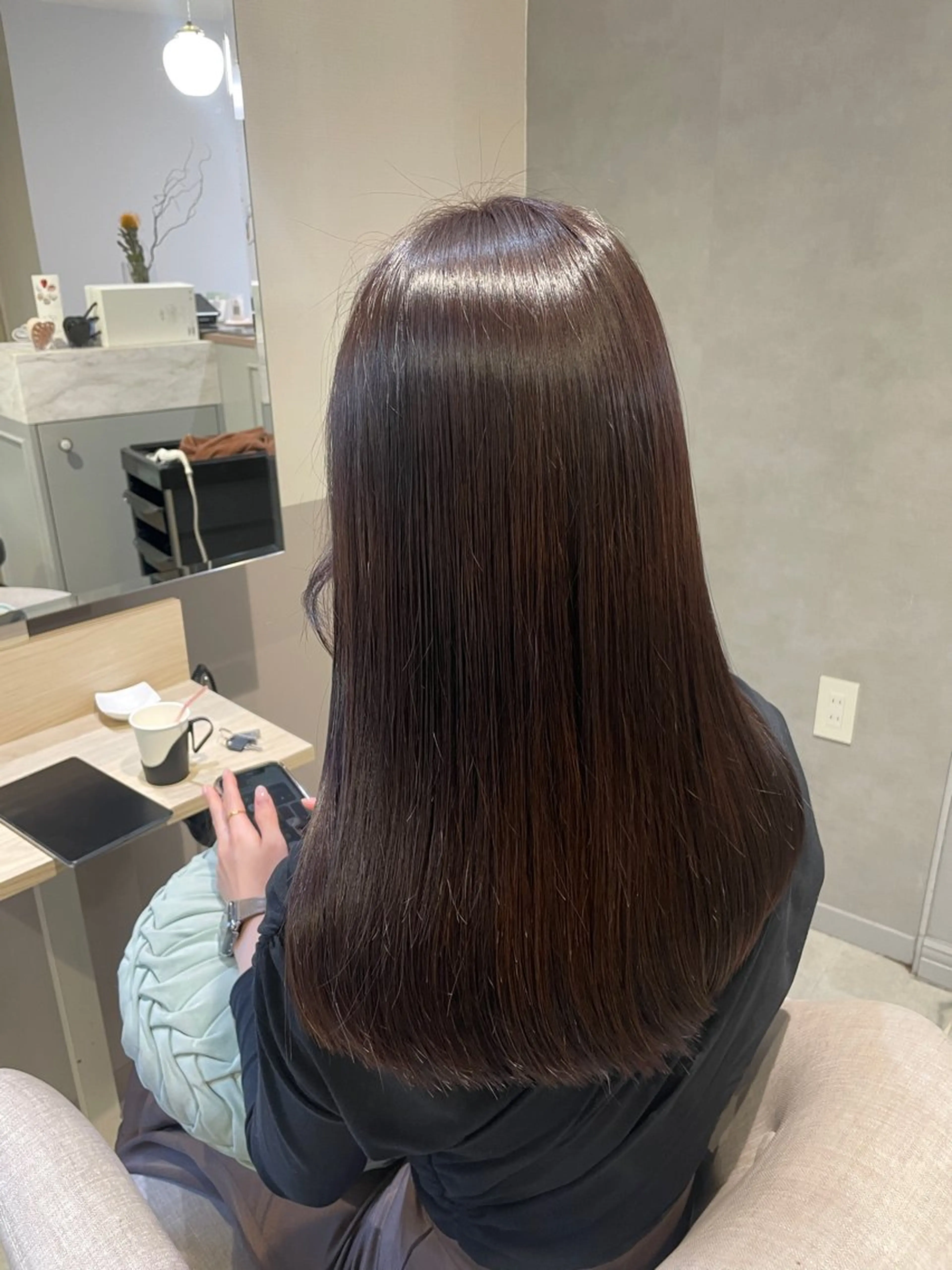 ロング カラー ブラウンカラー カット ヘアカラー トリートメント HARUKA韓国ヘア /Luana梅田のヘアスタイル