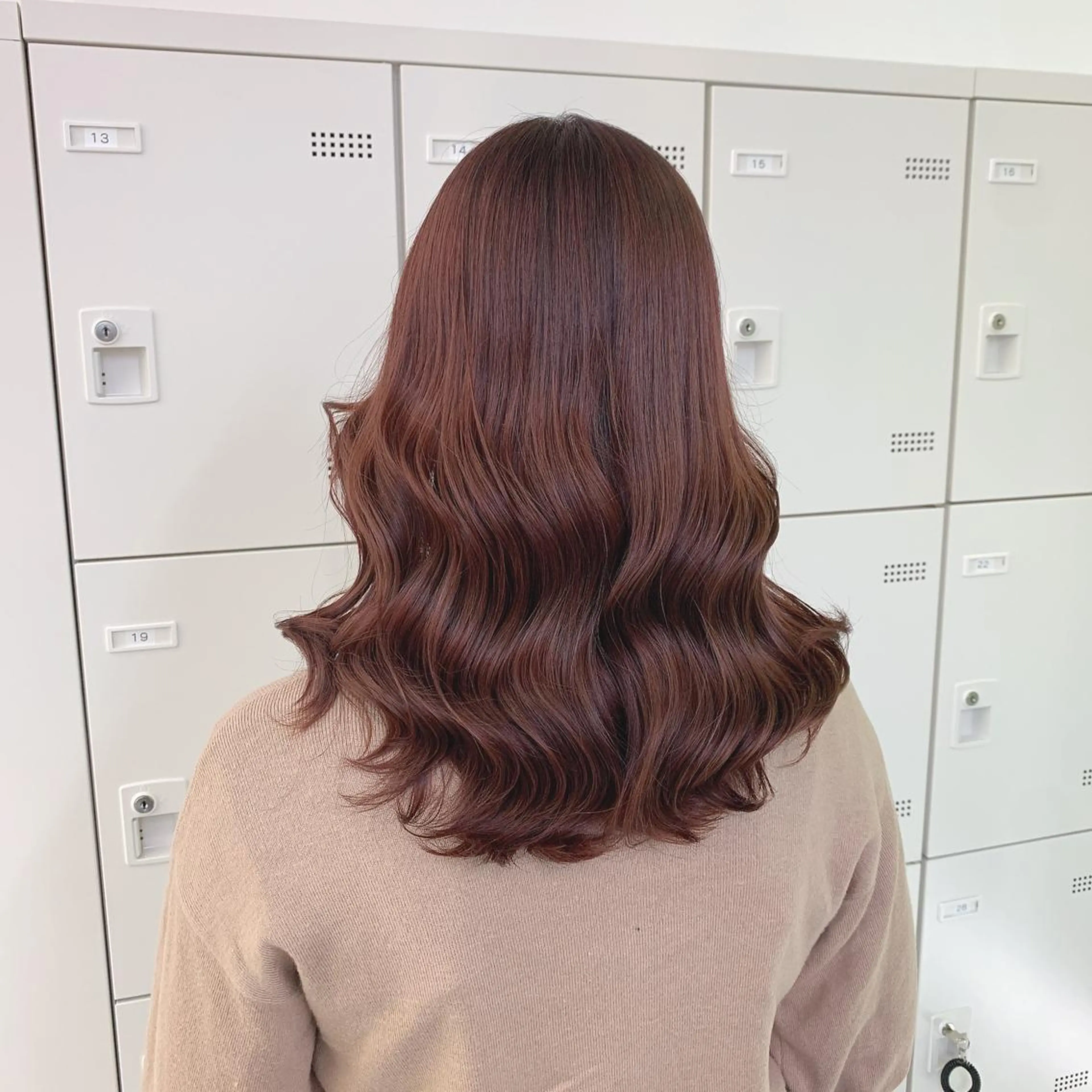 ロング カラー ヘアカラー トリートメント 💗韓国暖色ヘア NO.1💗🪽のヘアスタイル