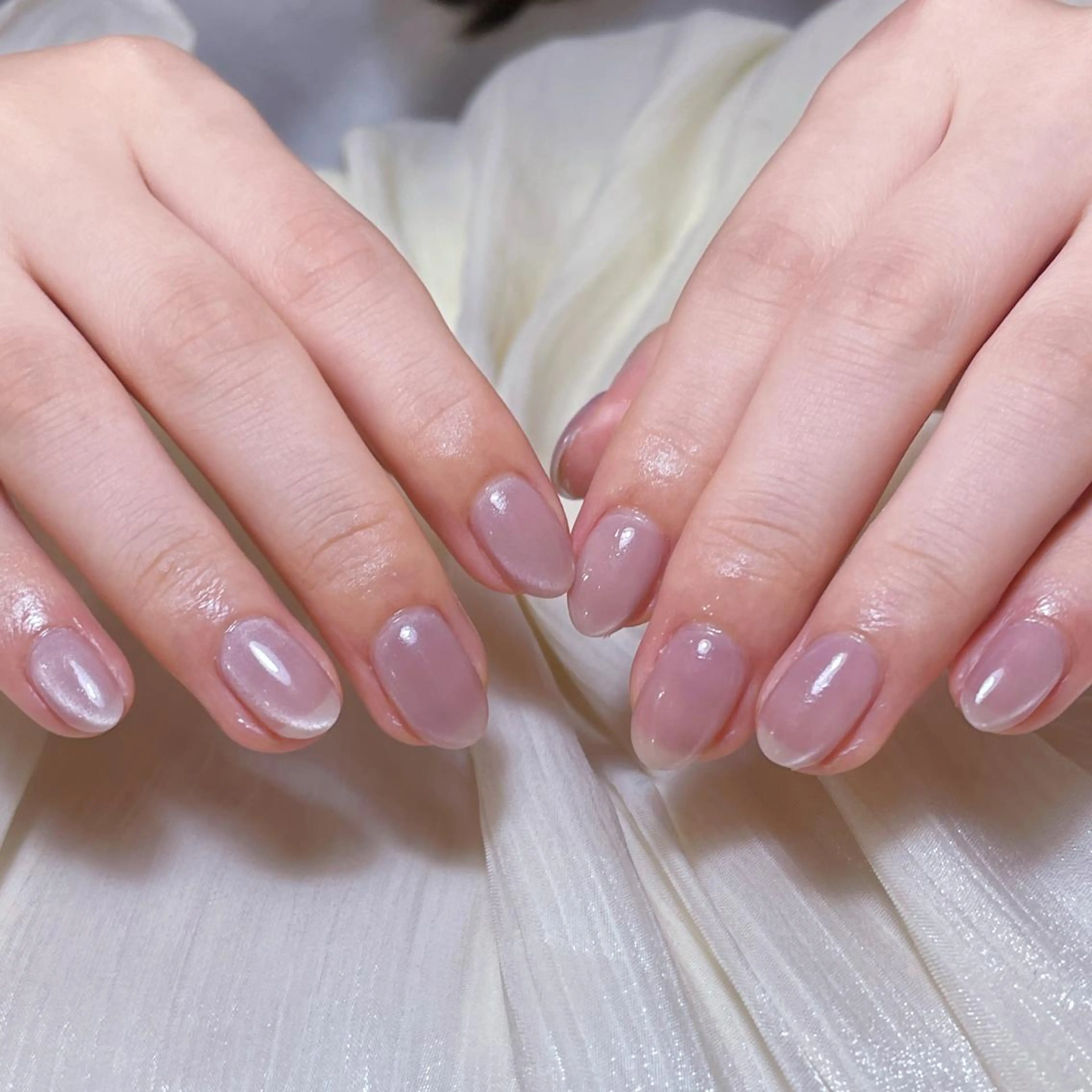 ネイル アートネイル オーロラネイル ガーリー キラキラネイル 韓国ネイル ハンドネイル DIANMOND NAIL🌸のネイルデザイン