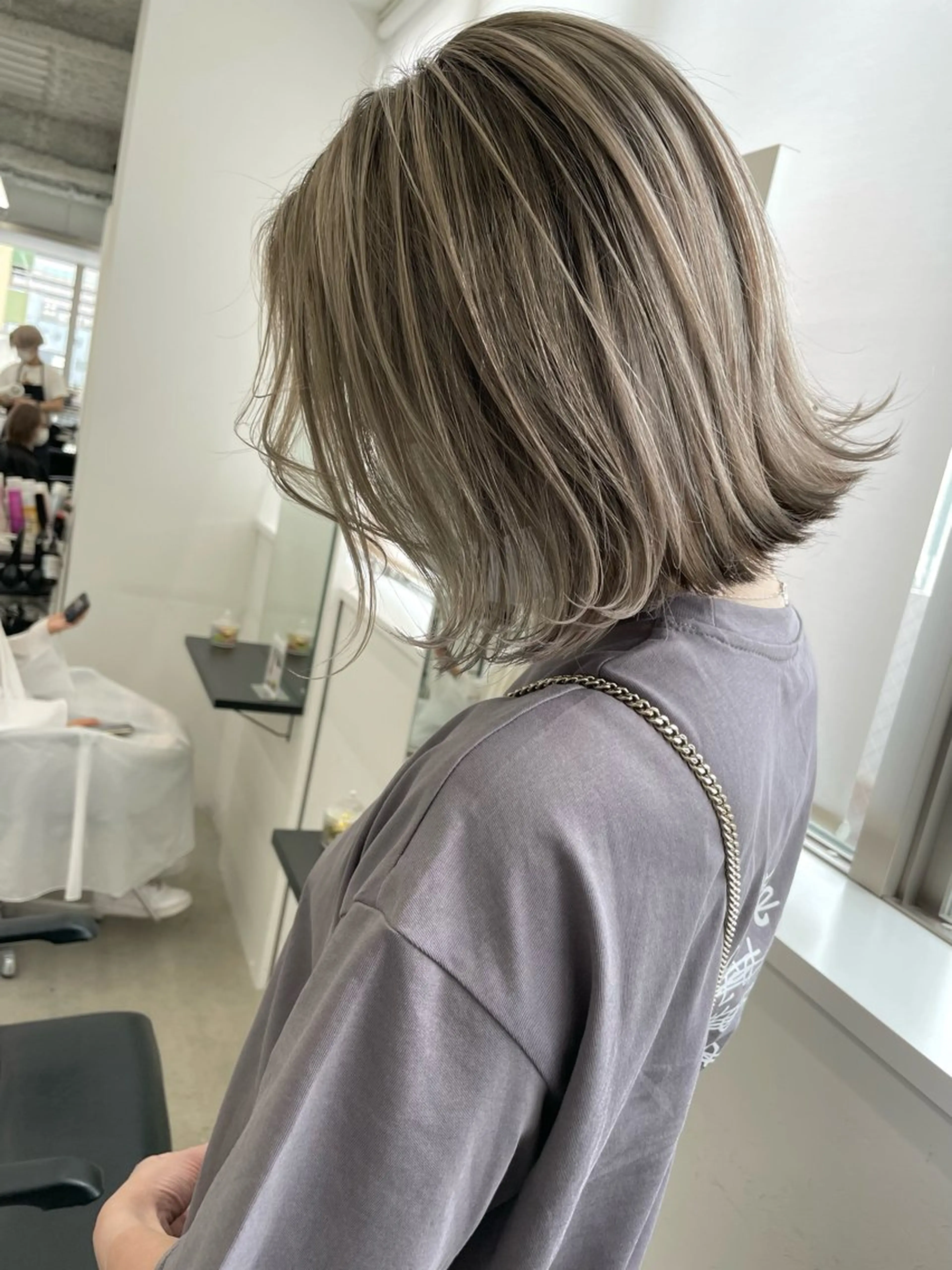 カラー 透明感カラー 田中 莉香のヘアスタイル