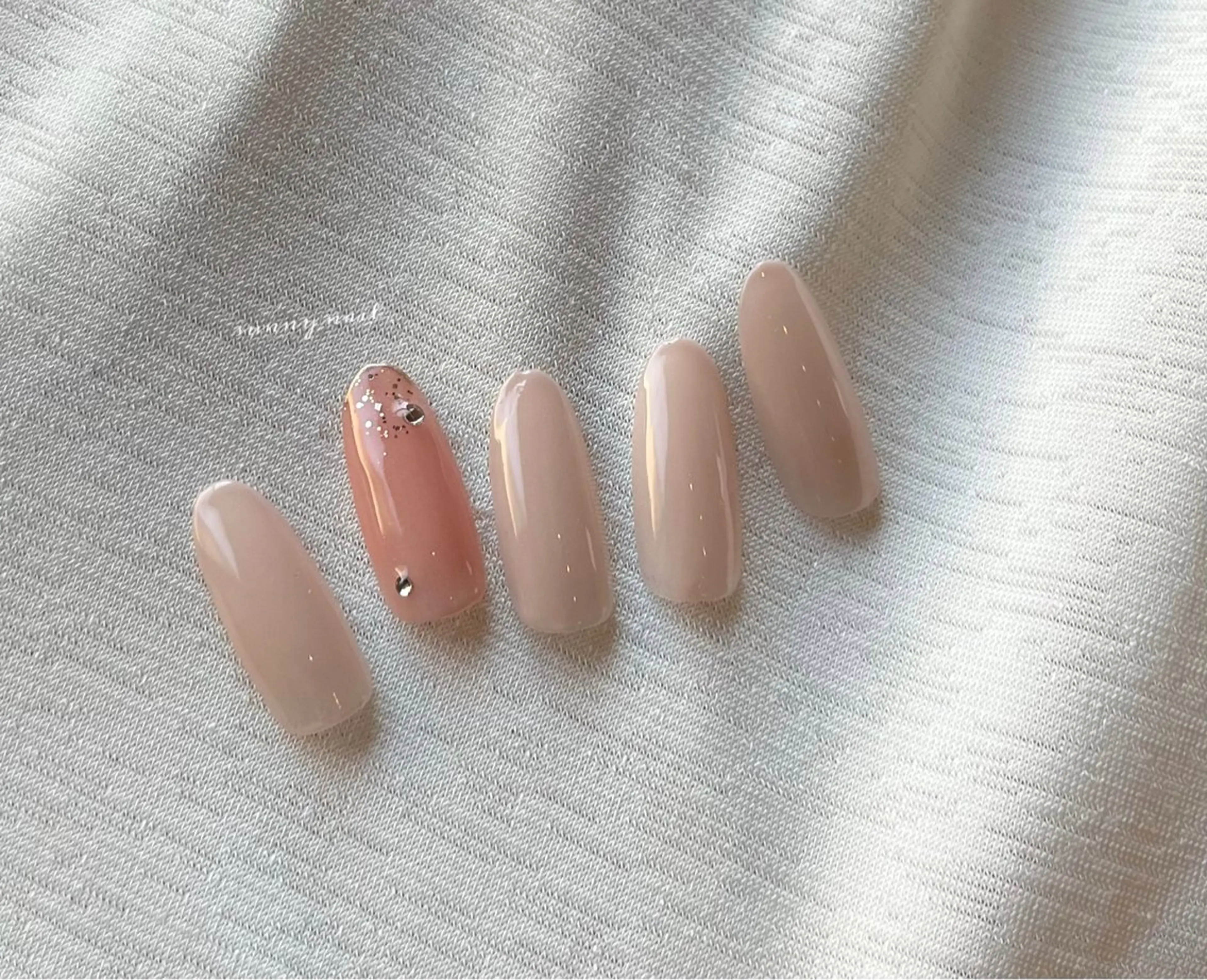 ネイル ジェルネイル オフィスネイル パラジェル シンプルネイル sunny nailのネイルデザイン