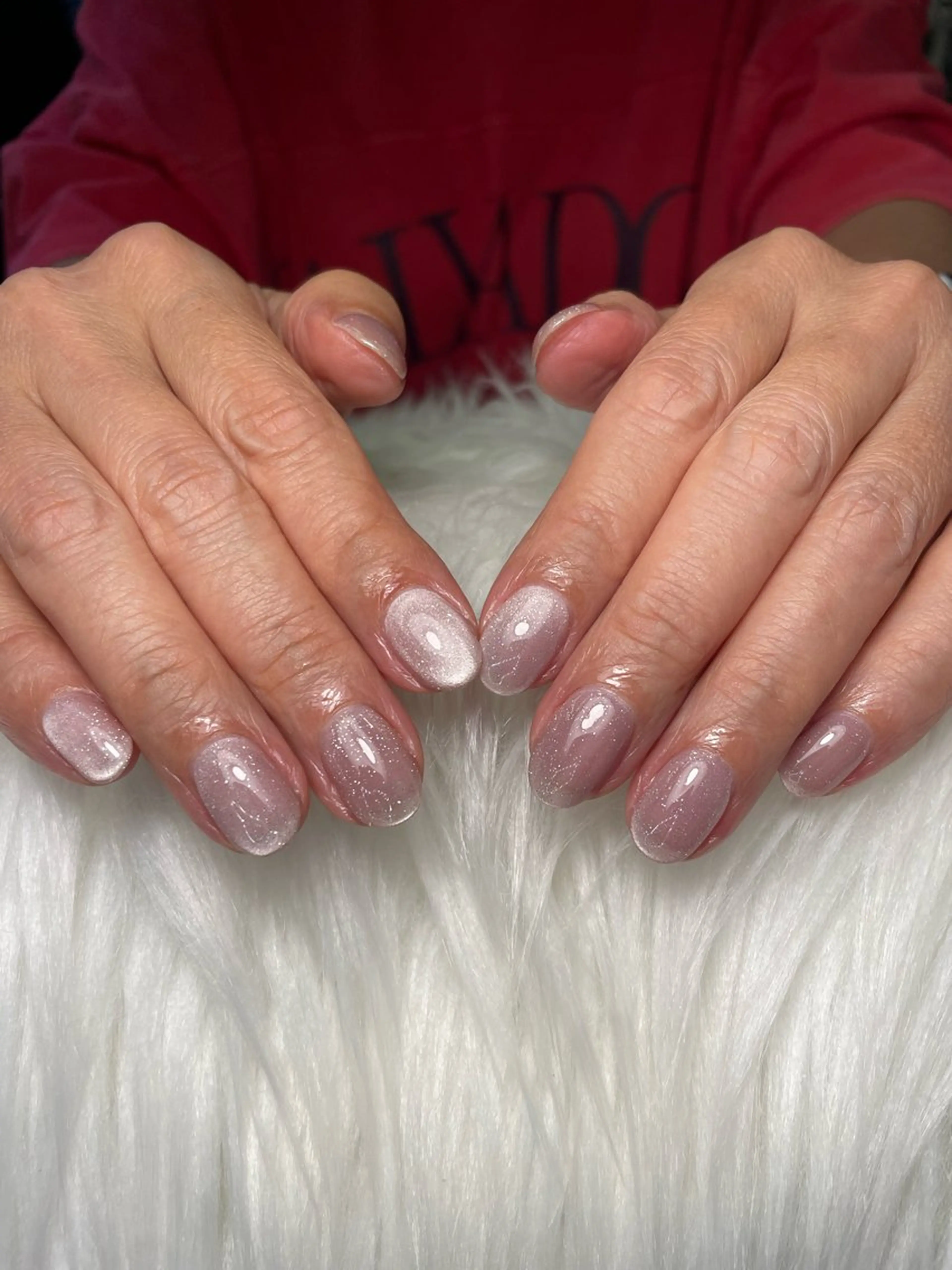 ネイル フラッシュネイル フラッシュマグ ワンカラーネイル 美容室るーじゅ所属・美容室 るーじゅ/しいの木台のマツエク・マツパデザイン