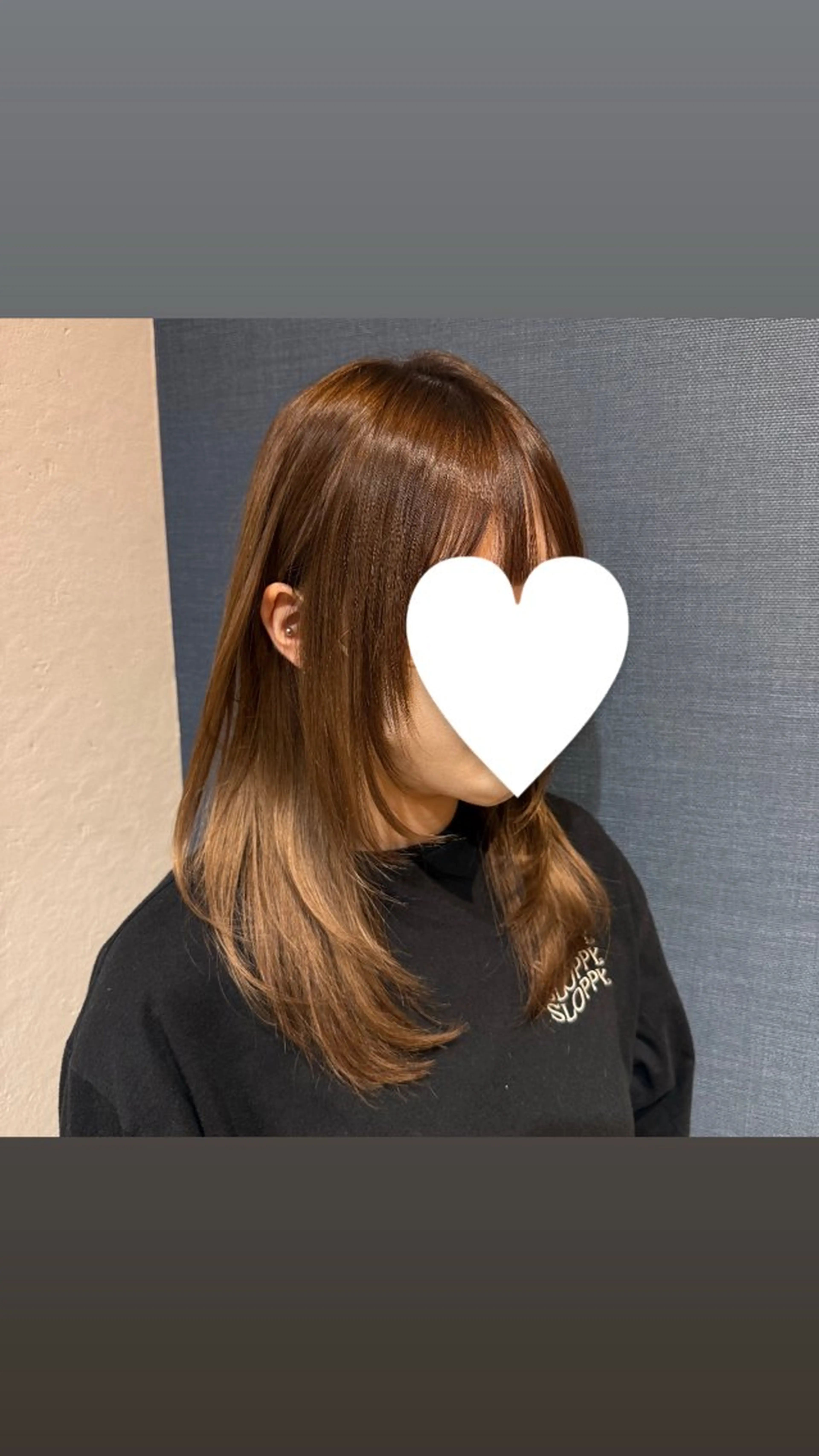 ミディアム 顔まわりレイヤー 顔周りカット レイヤーカット LIetovia 三木のヘアスタイル