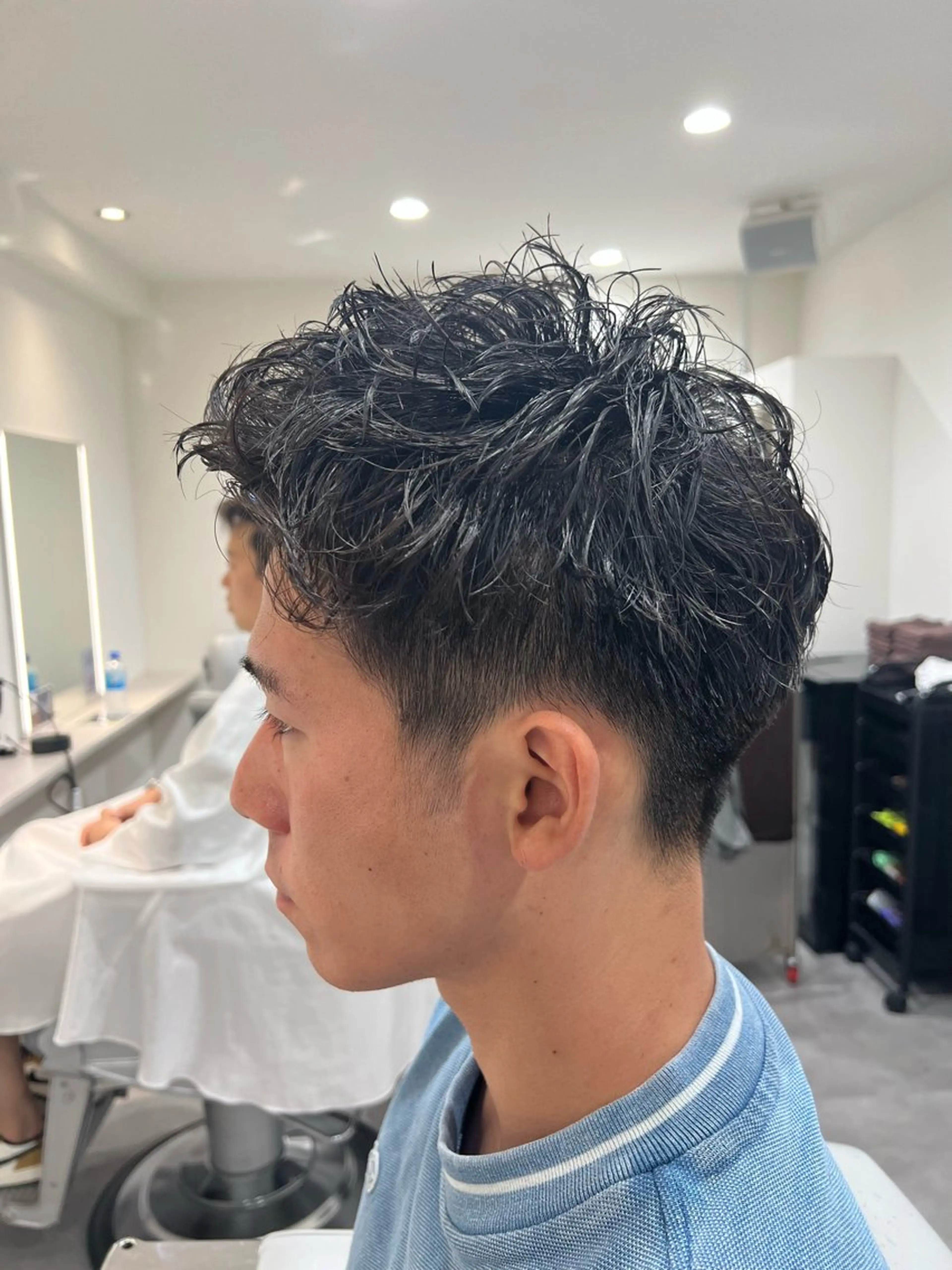 パーマ メンズ メンズパーマ スパイキーショート カット パーマ Men's NAM 八角のヘアスタイル