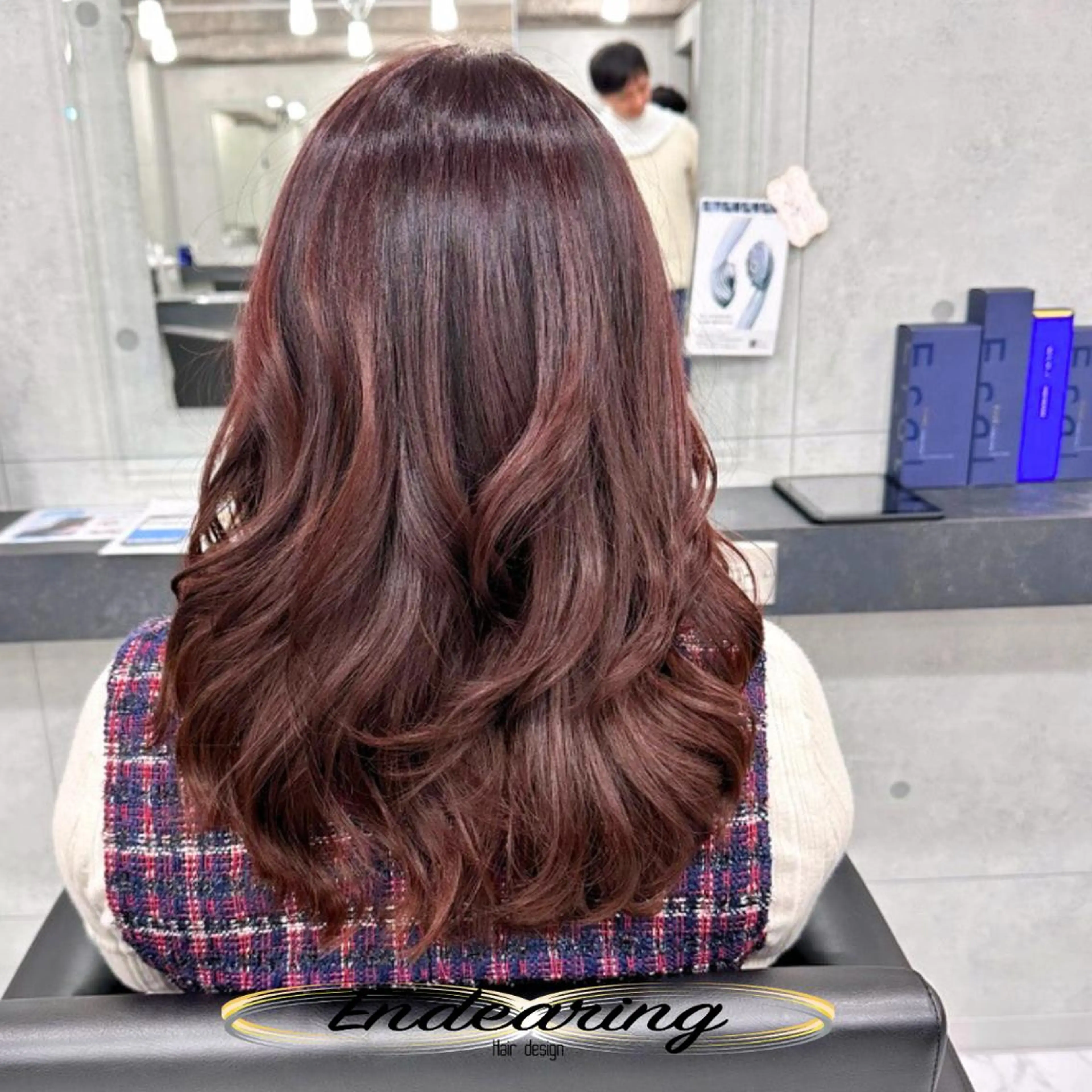 カラー ブラウンカラー 透明感カラー ピンクカラー カット ヘアカラー Endearing 銀座/レイヤーカットのヘアスタイル