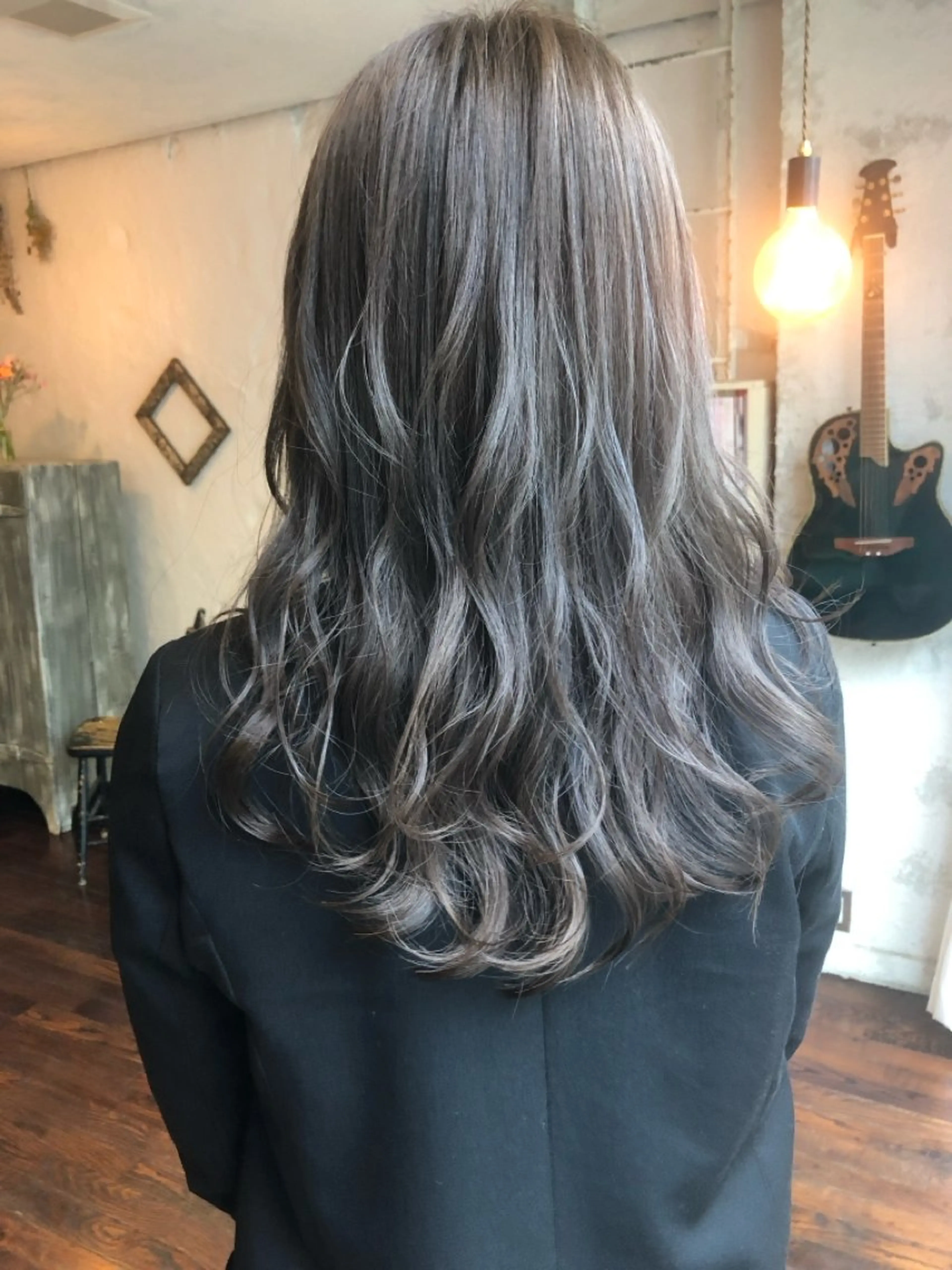 ロング カラー アッシュ アッシュグレー アッシュグレージュ グレージュ CANVAS所属・サロン撮影モデル募集 💐mizukiのその他イメージ