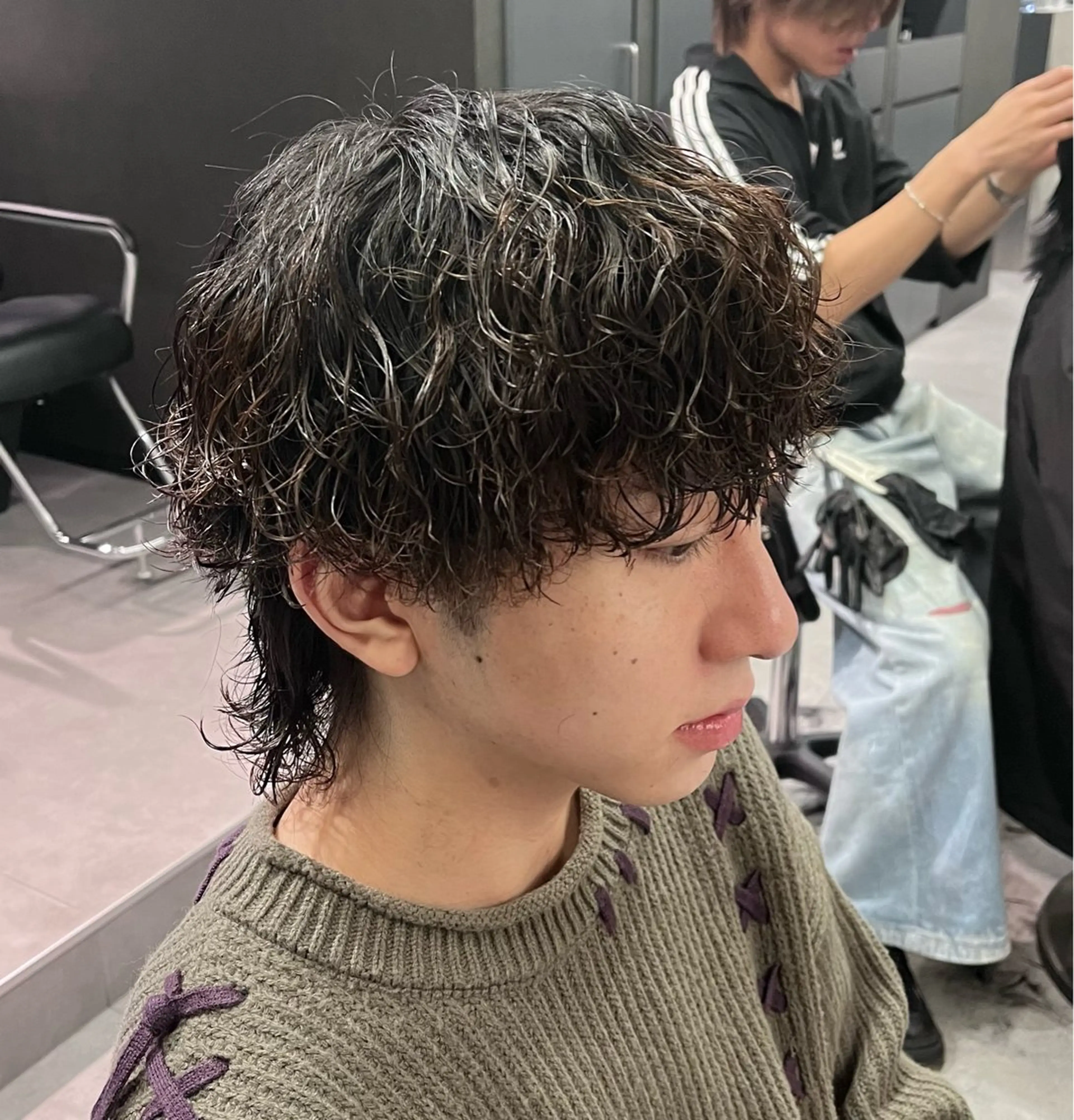 パーマ メンズ カット パーマ 🐺ウルフ /メンズ専門/そらのヘアスタイル