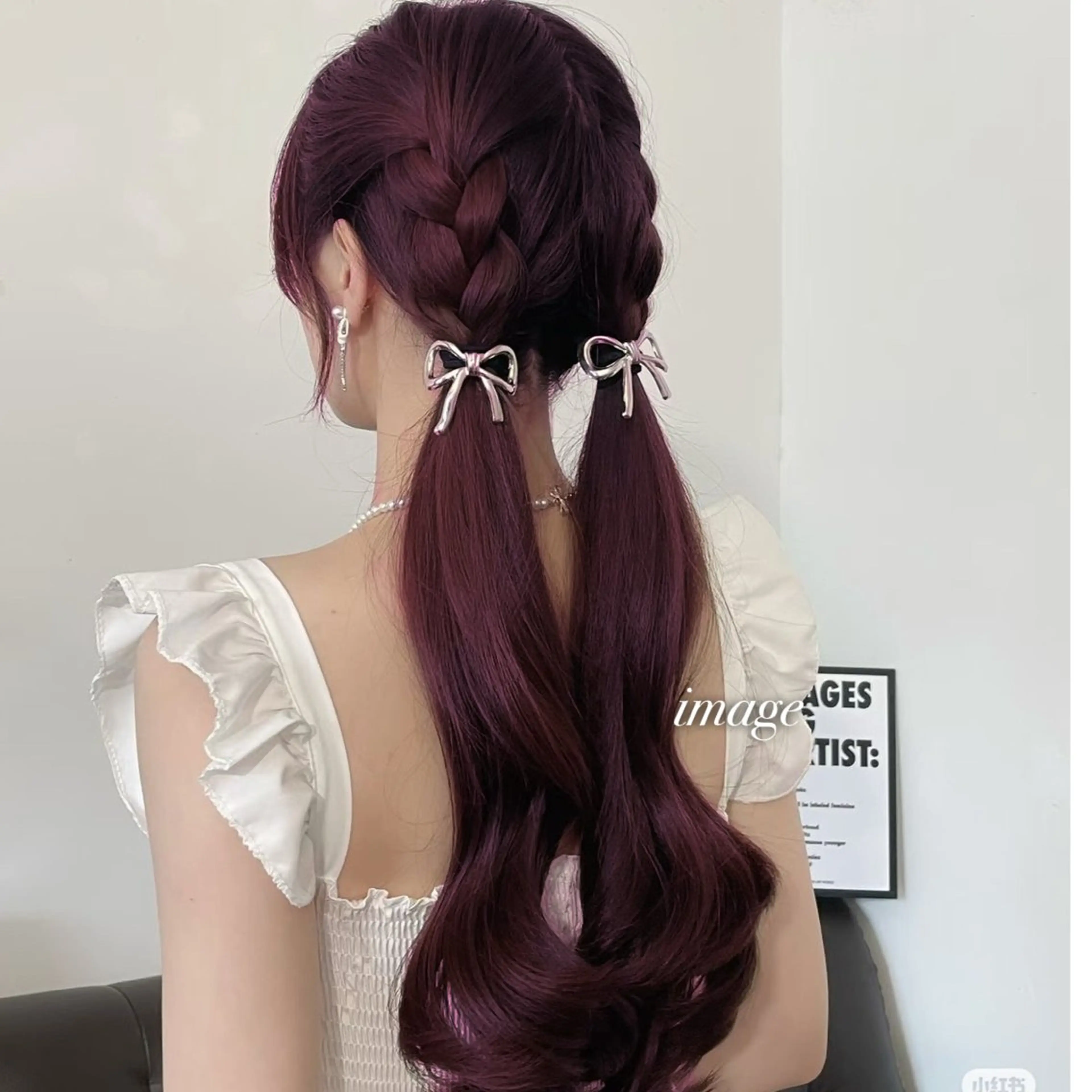 ロング カラー ヘアカラー トリートメント ヘアセット ガーリー♡女の子っぽ ヘア♡ピンクカラー♡のヘアスタイル