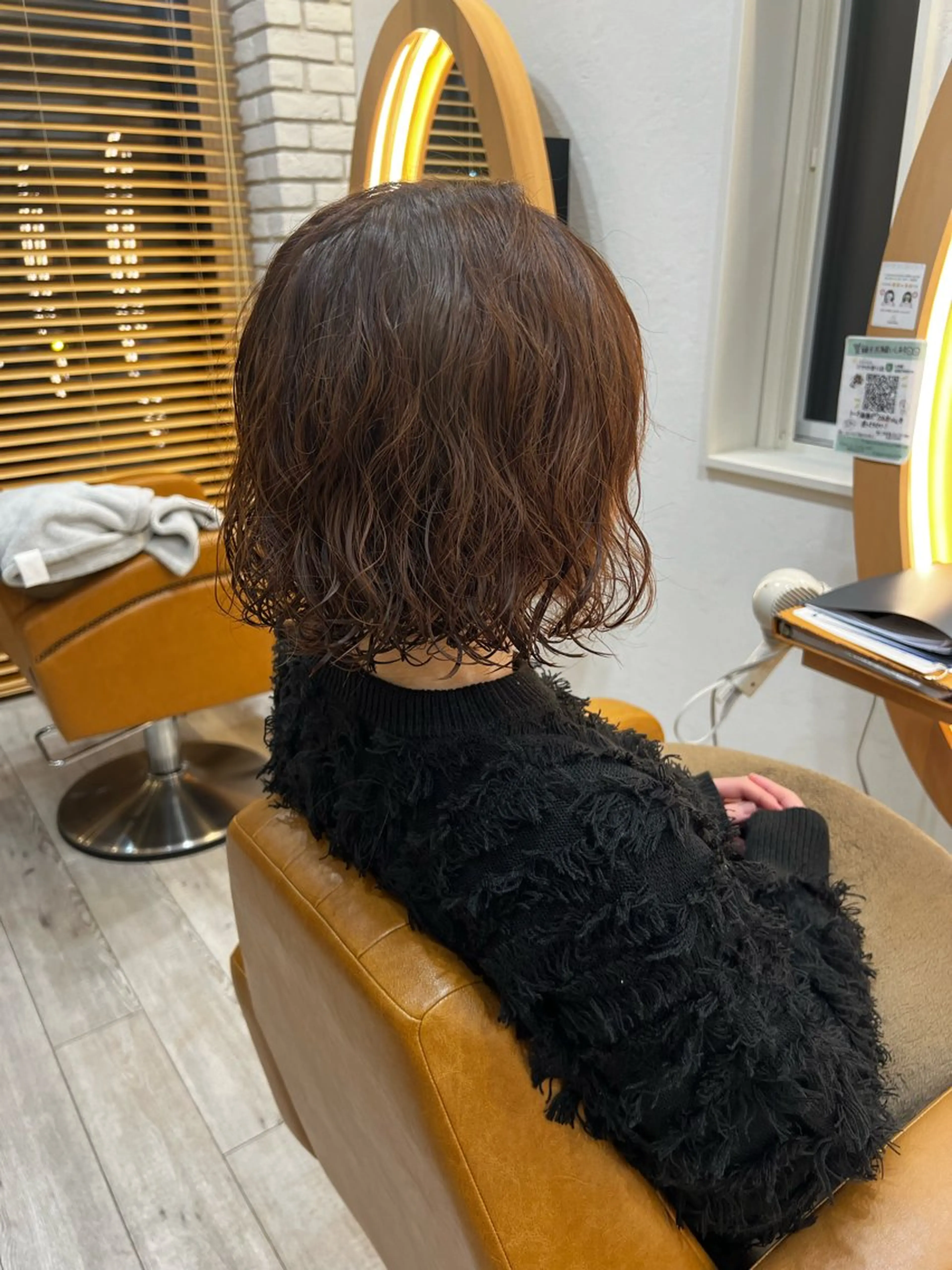 ショート パーマ adorableけやき通り店所属・adorable 小西彩里のヘアスタイル