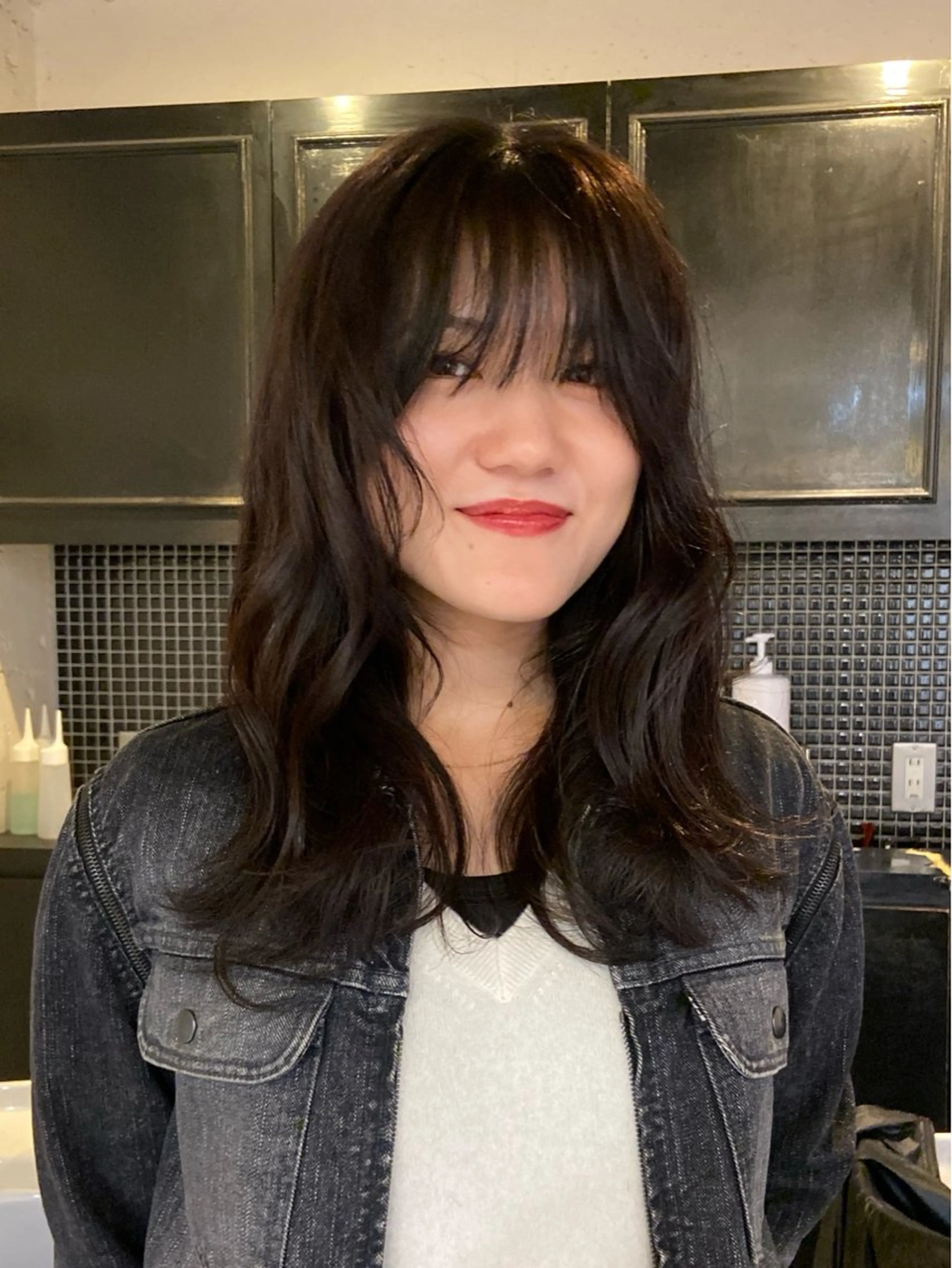 ロング カラー カット トリートメント レディースカット🎀 NANAHAのヘアスタイル