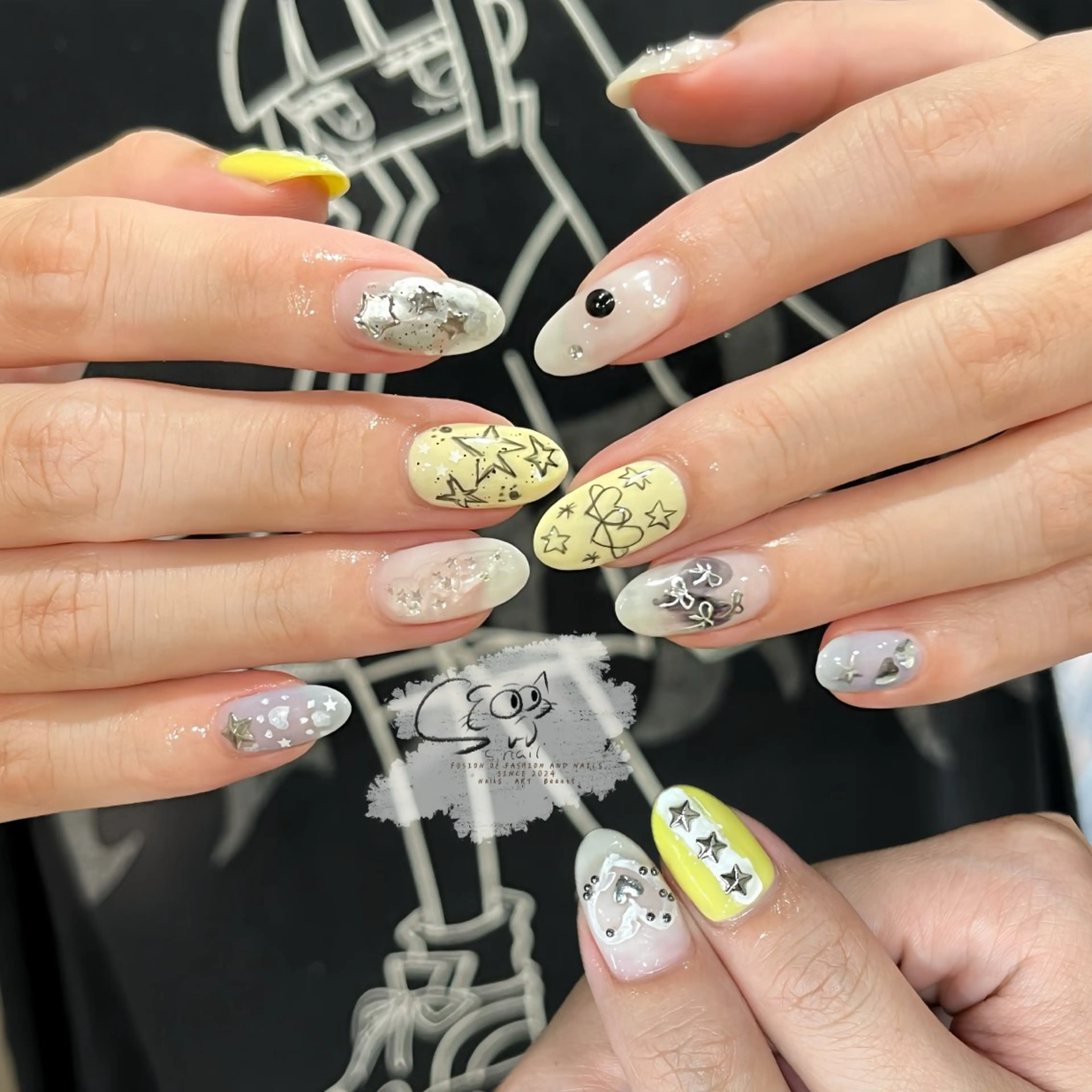 ネイル チークネイル フレンチネイル グラデーション マグネットネイル ワンカラーネイル ハンドネイル S.nail所属・S.nail _のネイルデザイン