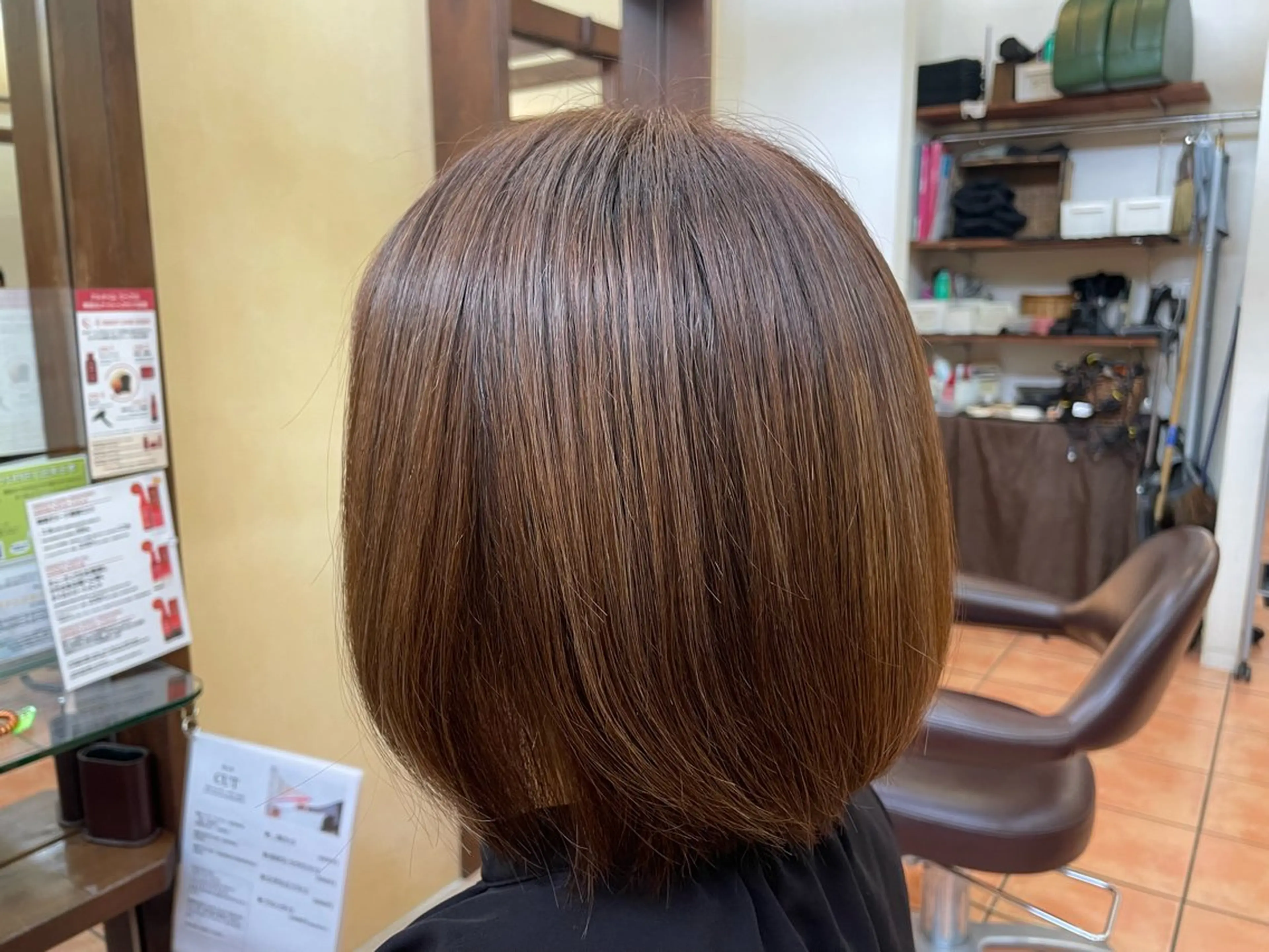 ミディアム ヘアカラー ヘッドスパ OF-HEARTS若葉台店所属・平野 恵士/艶髪のヘアスタイル