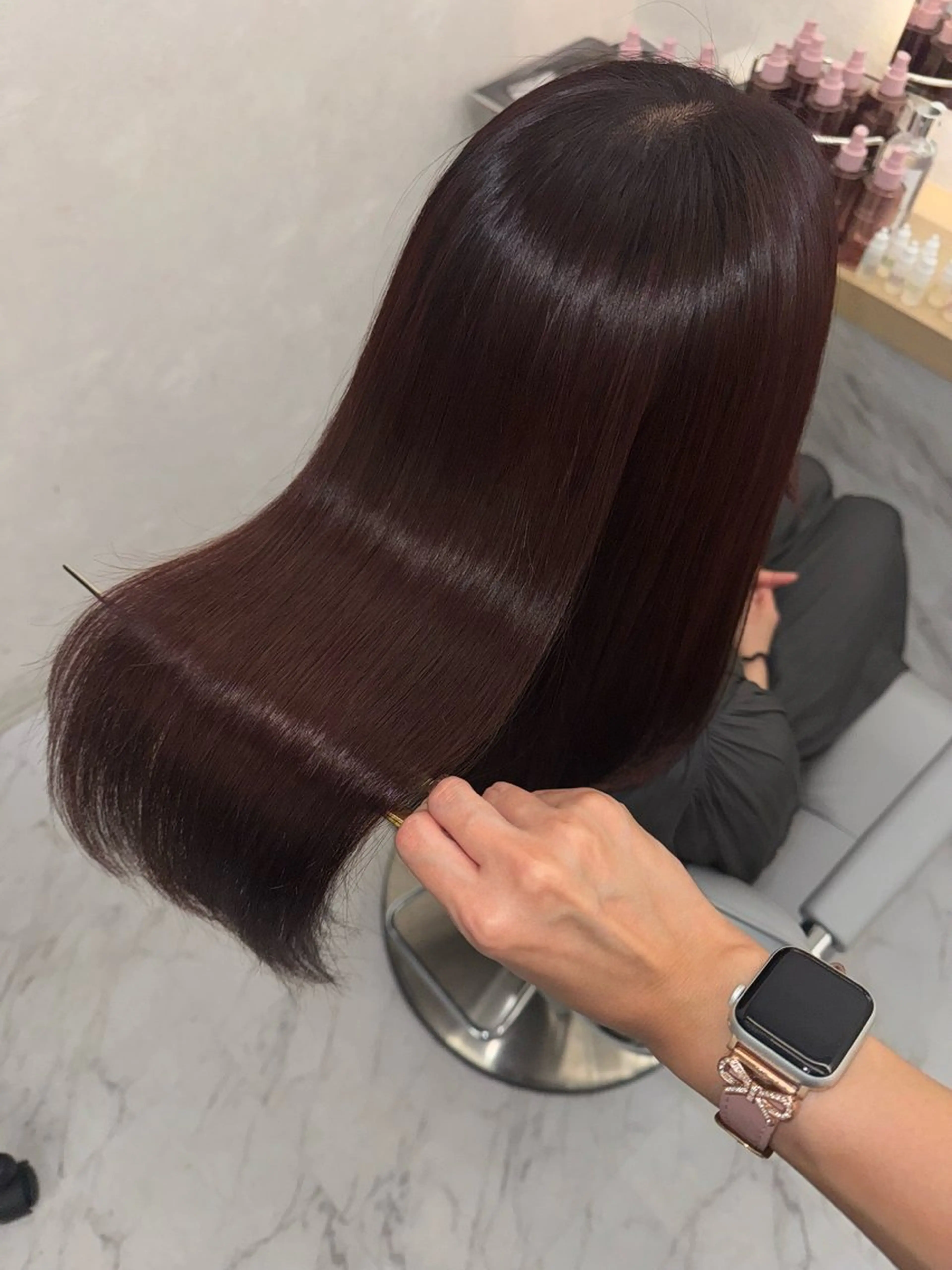 ロング カット ヘアカラー トリートメント 韓国🫧アイドルヘア 🎀みづきのヘアスタイル