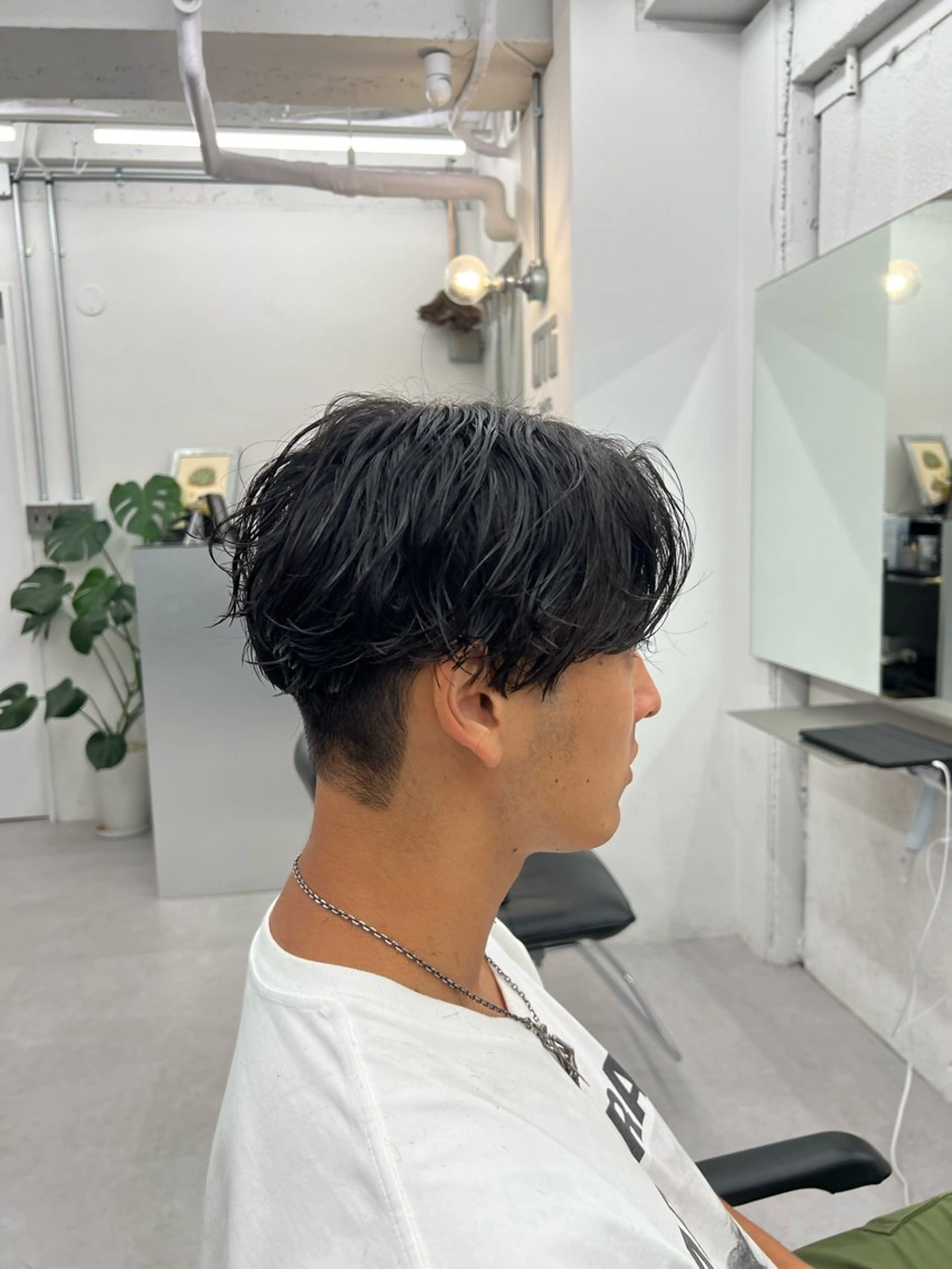 パーマ メンズ 💋ホワイトメッシュ /パーマ/メンズ💋のヘアスタイル