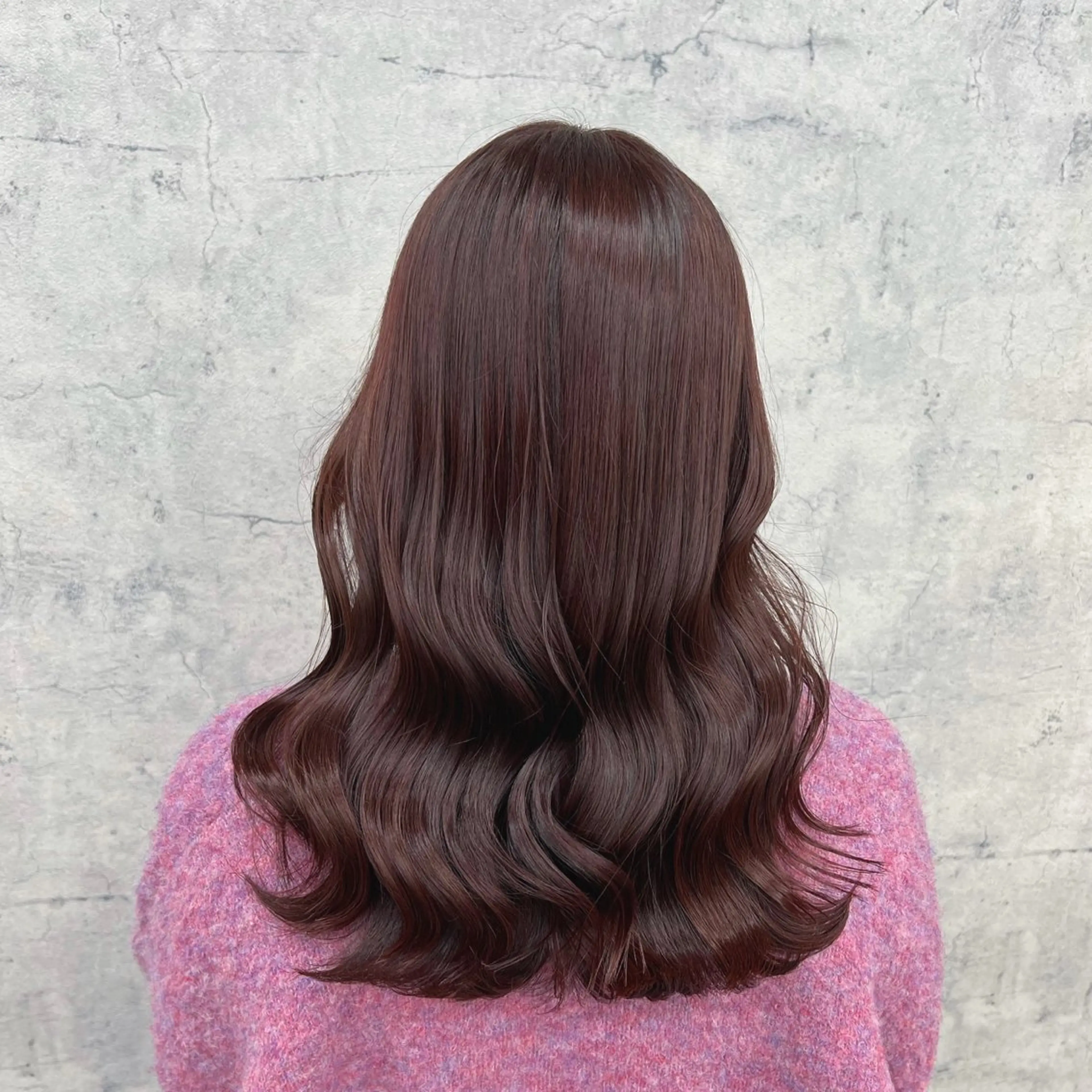 セミロング カラー ヘアカラー JUNSHIN🦋 ヘアセット／カラーのヘアスタイル