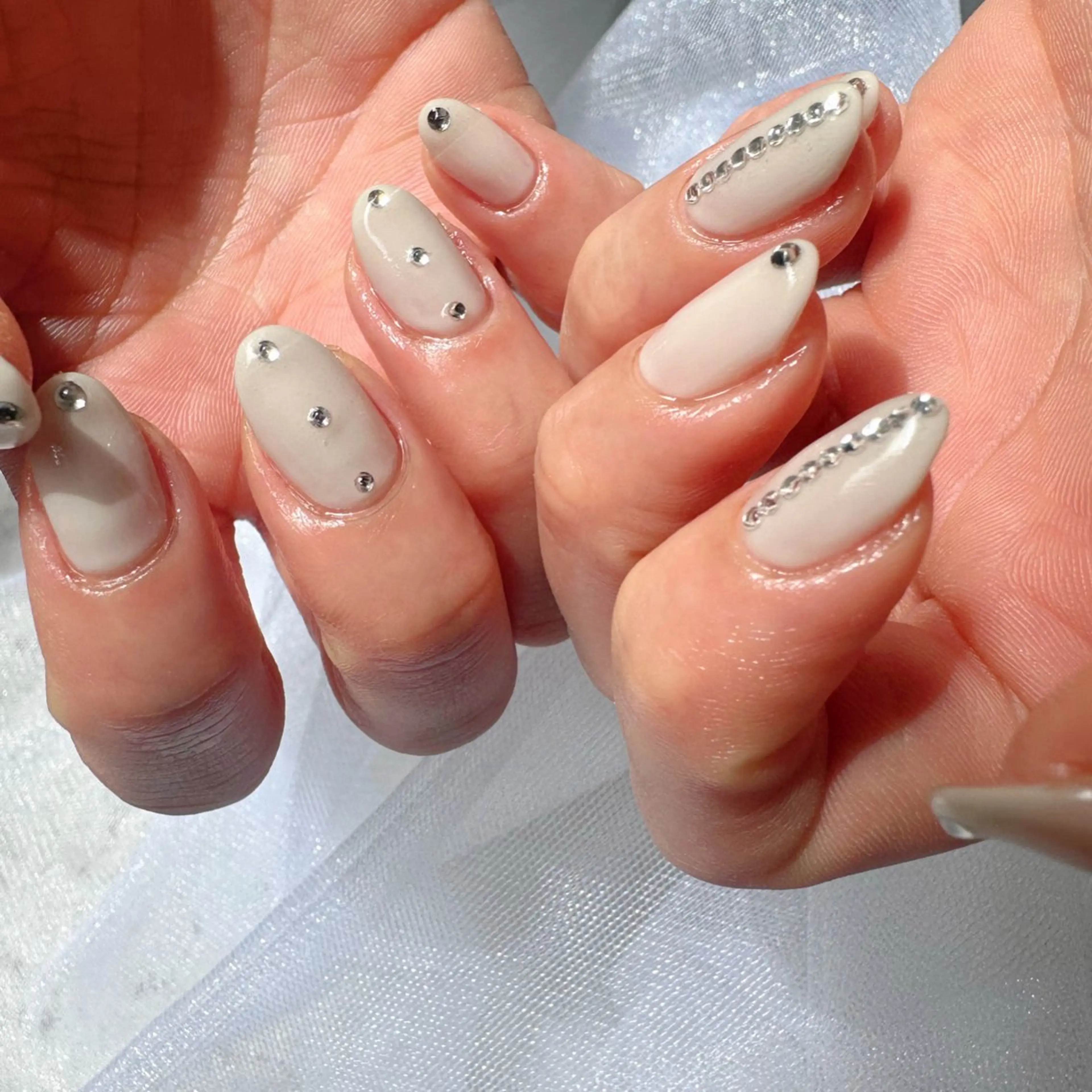 ネイル クリアネイル 氷ネイル・うるうるネイル 韓国ネイル ニュアンスネイル 夏ネイル 🪞KAPE NAIL 🪞のネイルデザイン