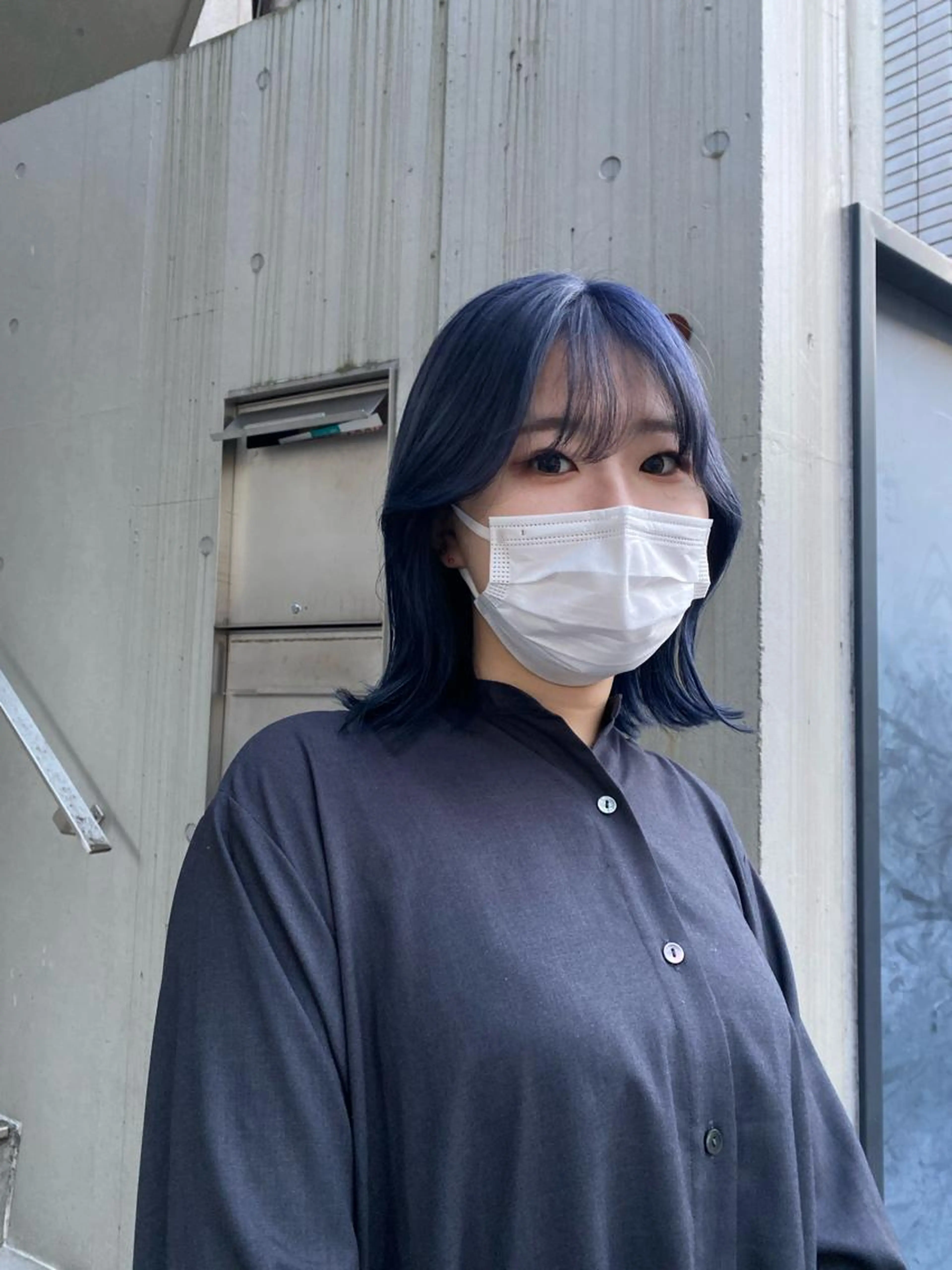 前髪カットの写真