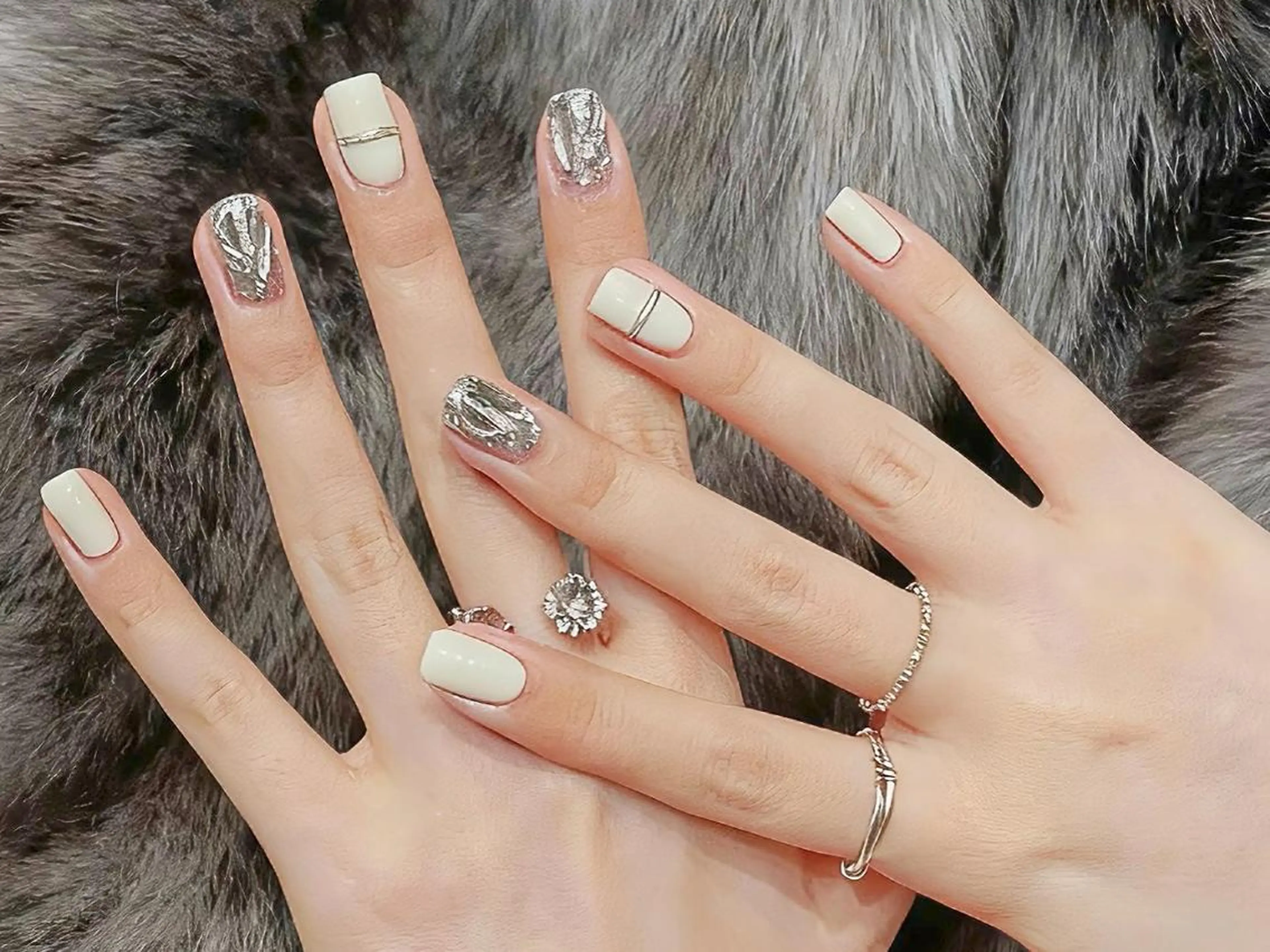 ネイル ジェルネイル 韓国ネイル 持ち込み パラジェル ワンホンネイル ハンドネイル ハンドケア Hana Bloom Nail💜Akiのネイルデザイン