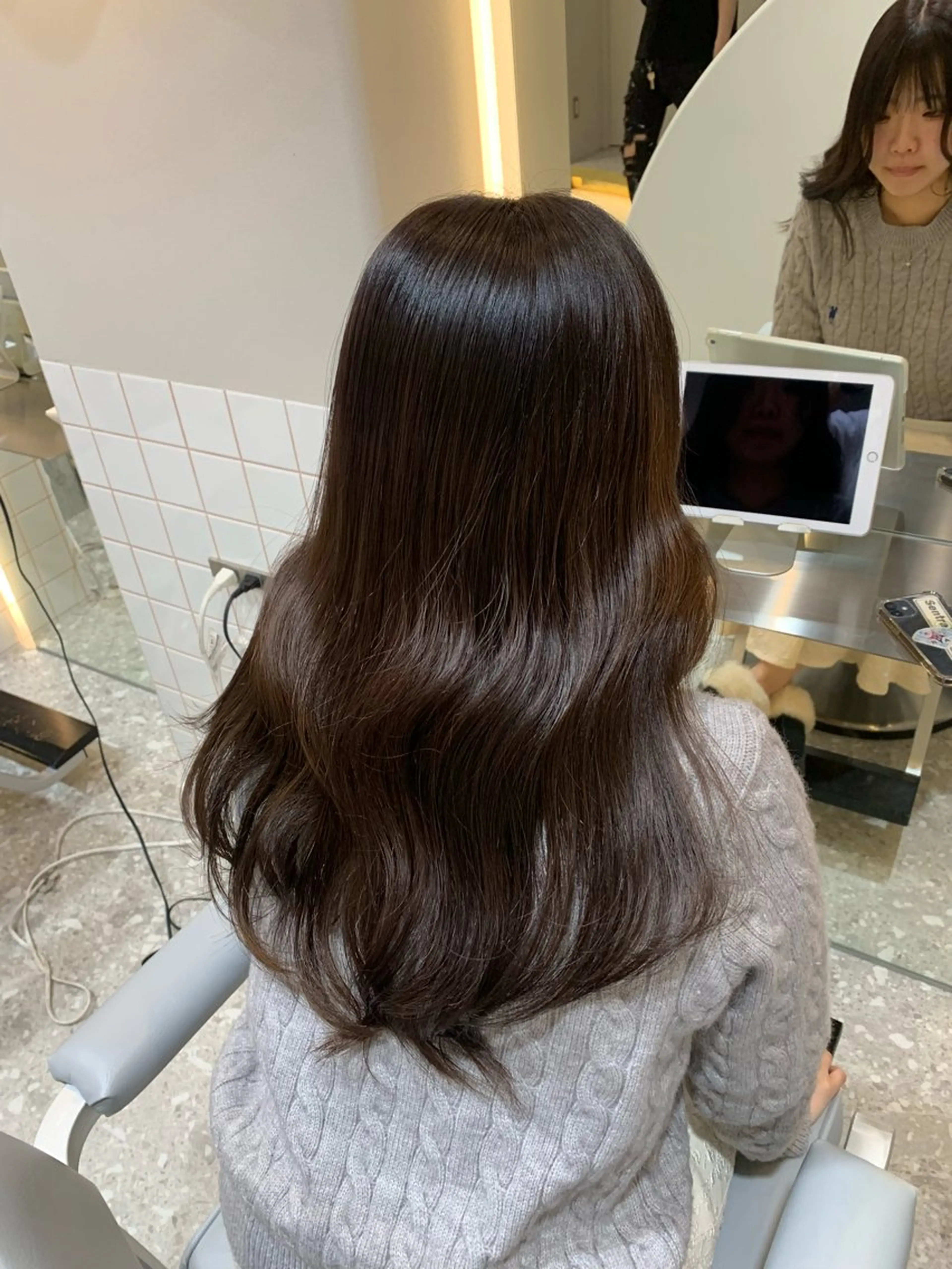 ミディアム カラー ブリーチ 髪質改善 sajou【上野】所属・🩶艶髪ヘア/ 。。のヘアスタイル