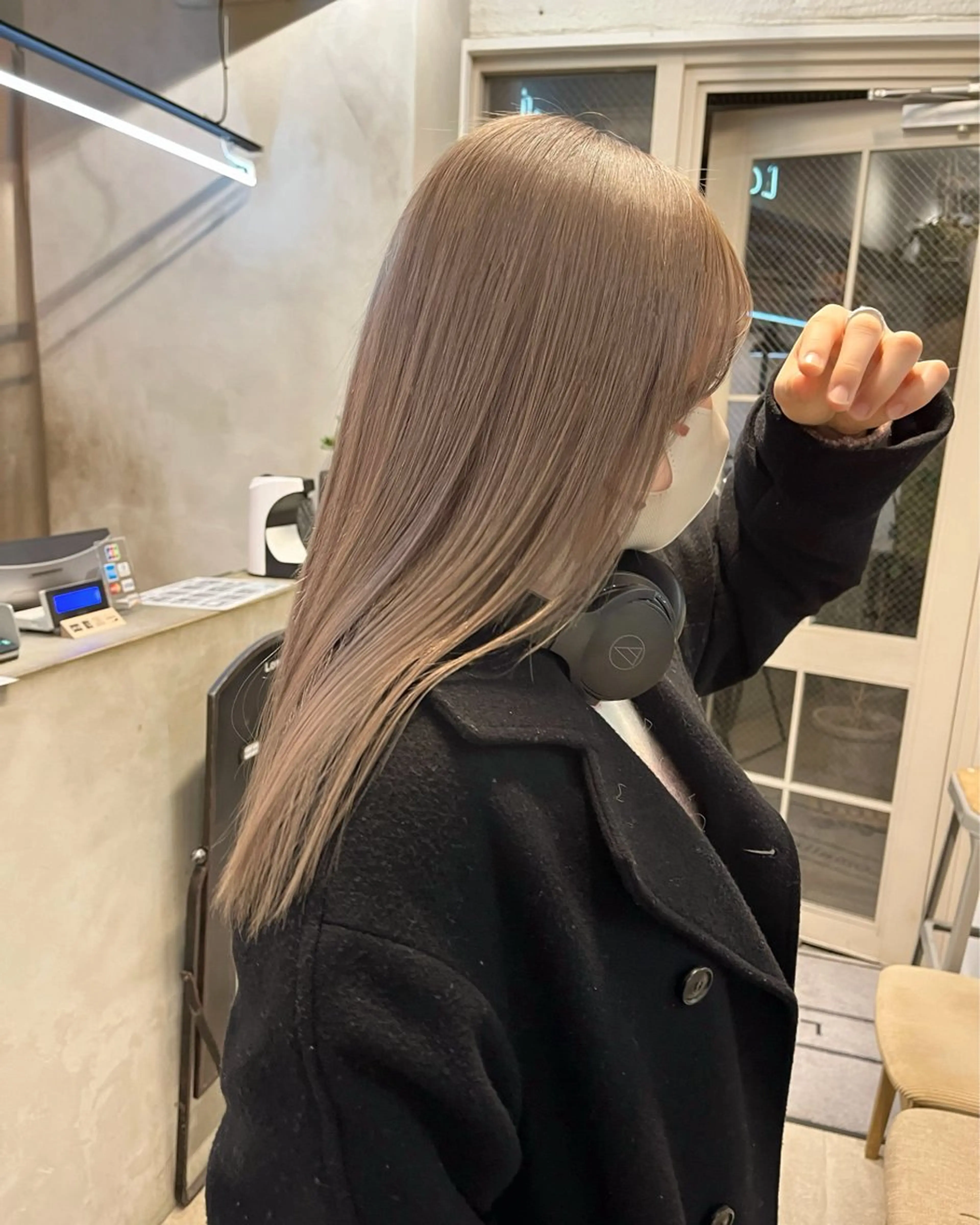 ミディアム カラー カット ヘアカラー トリートメント オリーブ/縮毛♡ Natsuno🩰のヘアスタイル