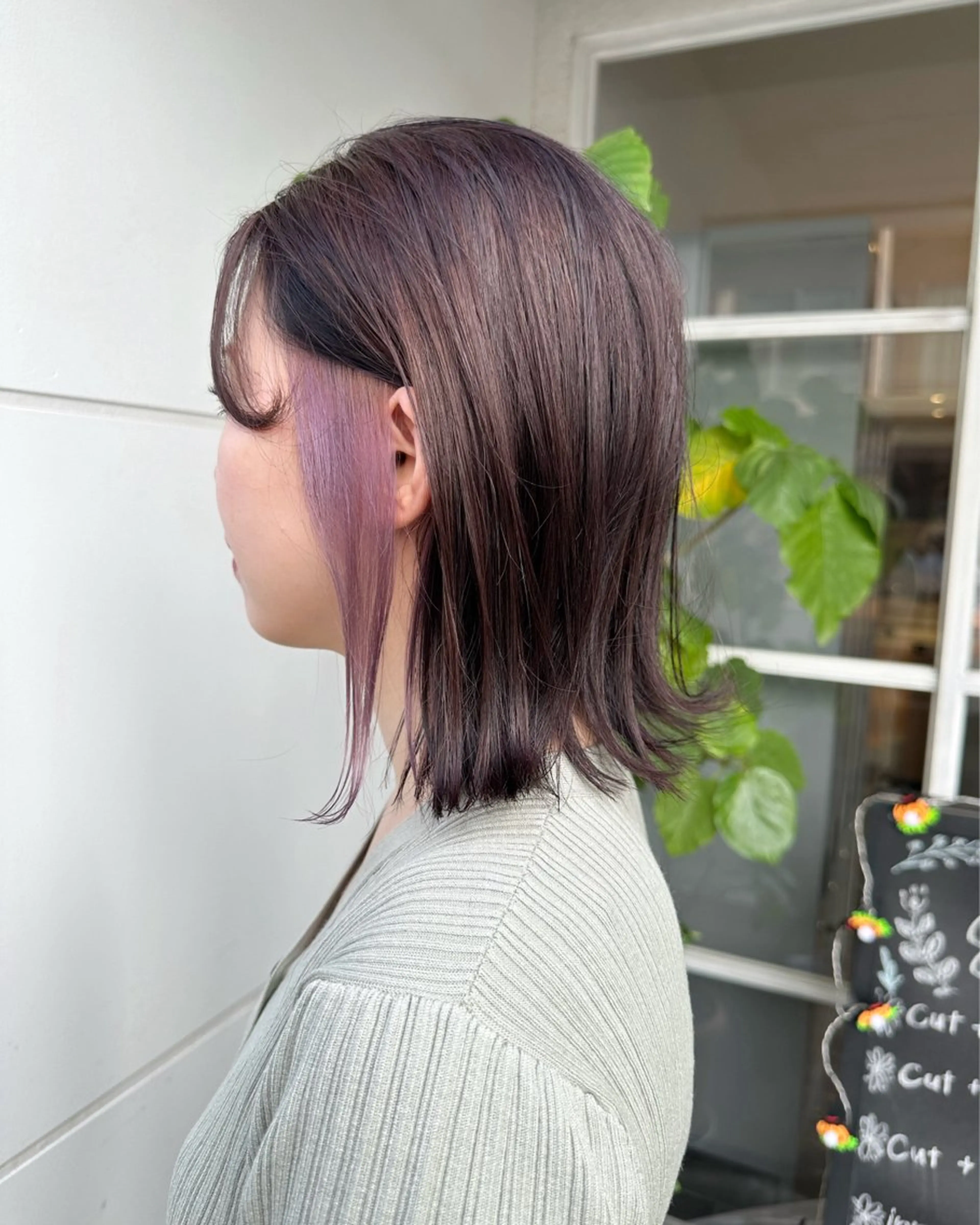 ミディアム ヘアカラー トリートメント 宮澤弘一/大宮/ 髪質改善/完全個室のヘアスタイル