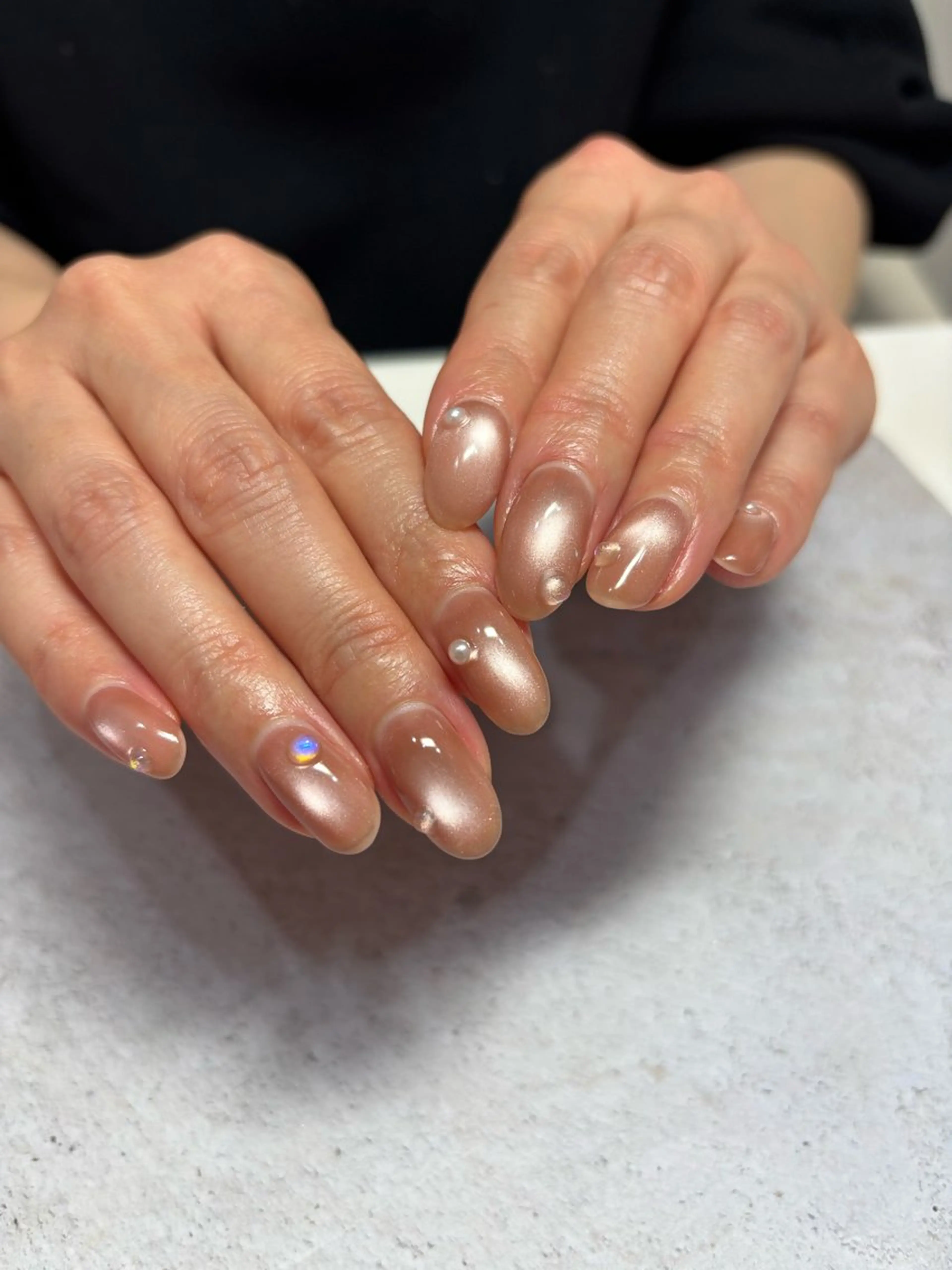 ネイル ストーンネイル ハンドネイル LINON所属・【LINON】 airiのネイルデザイン