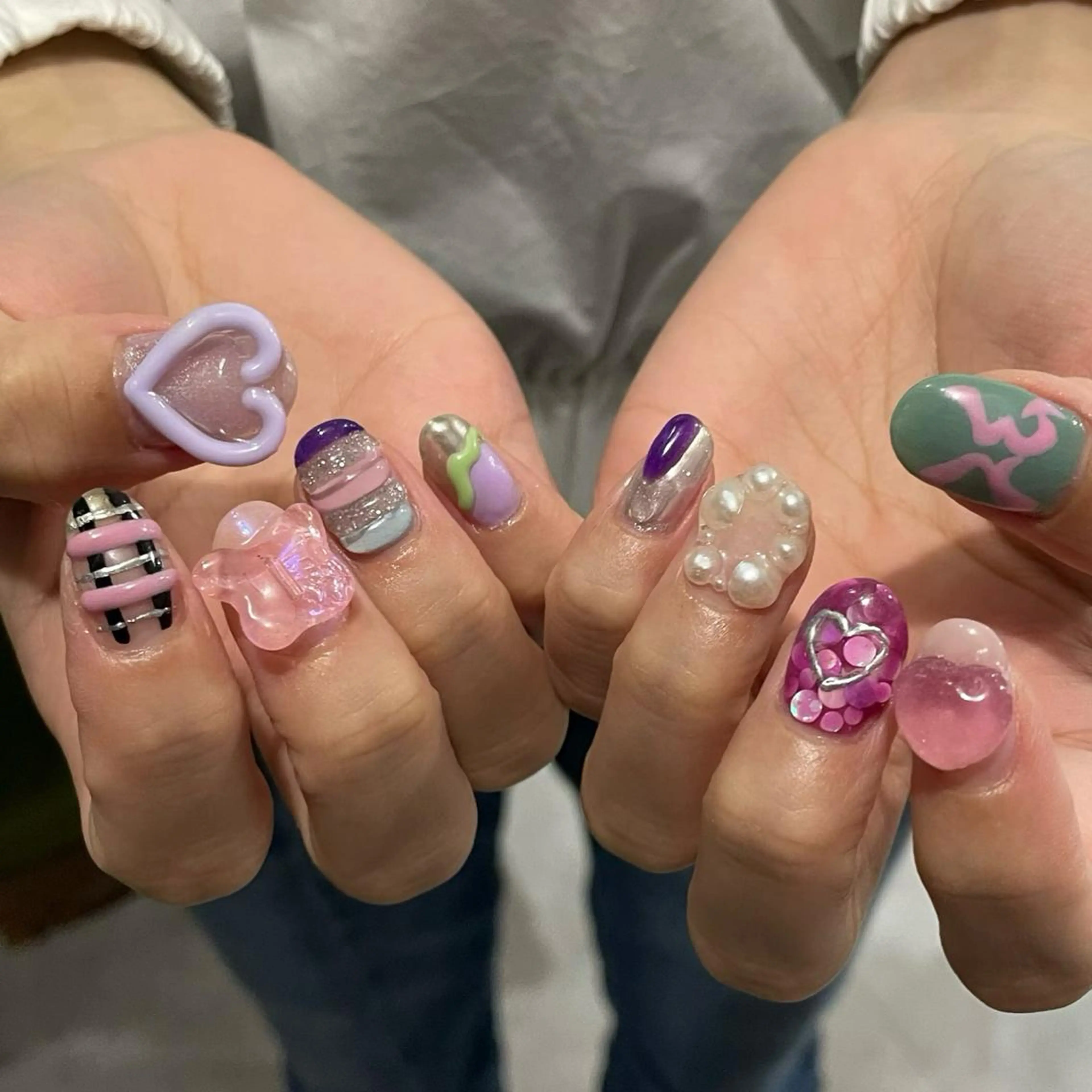 ご新規様☆1月☆期間限定価格✨🧞♀️90minアートし放題🧞《パーツ付き・持ち込みOK》の写真