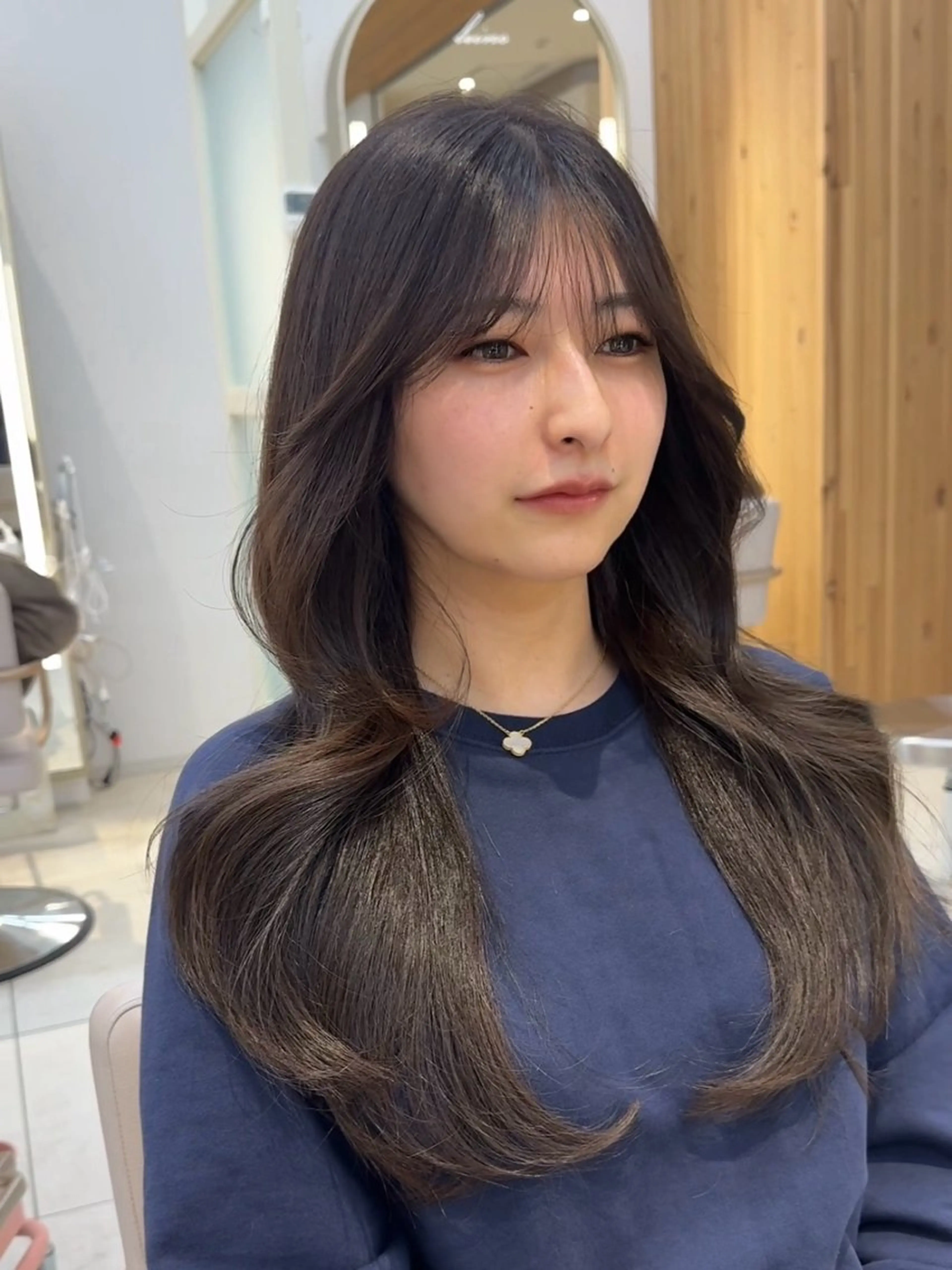 ロング カット ヘアカラー トリートメント 韓国くびれレイヤー 🇰🇷はづきのヘアスタイル